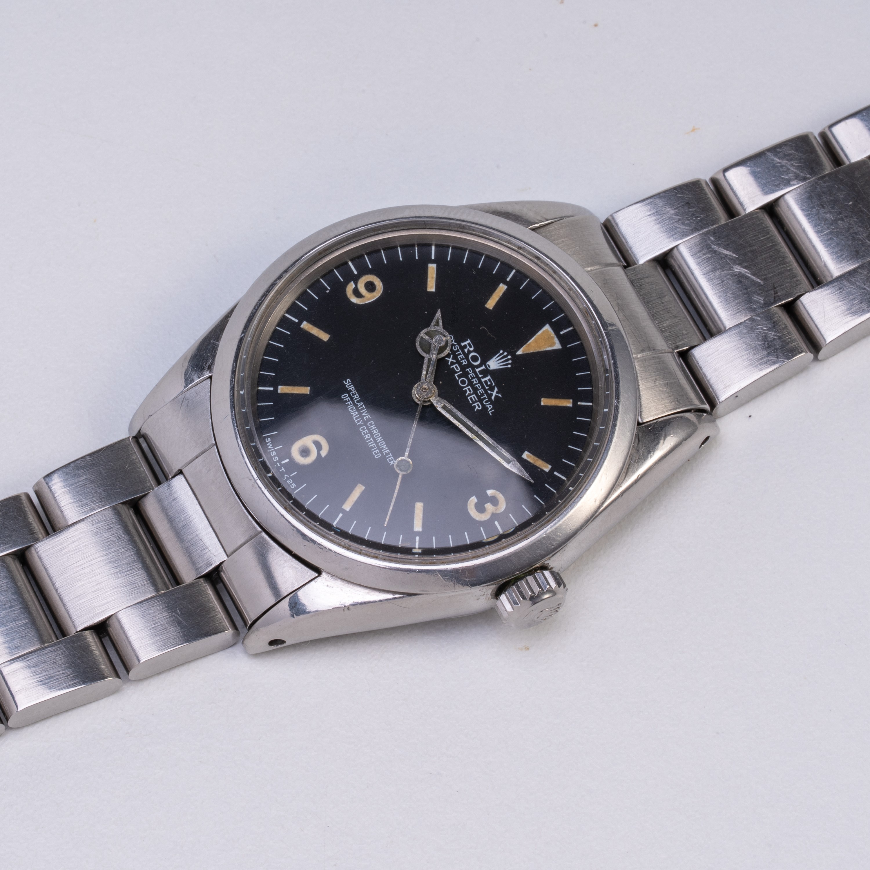 ROLEX - EXPLORER OROLOGIO SOLO TEMPO A CARICA AUTOMATICA IN ACCIAIO CON QUADRANTE NERO E INDICI C...