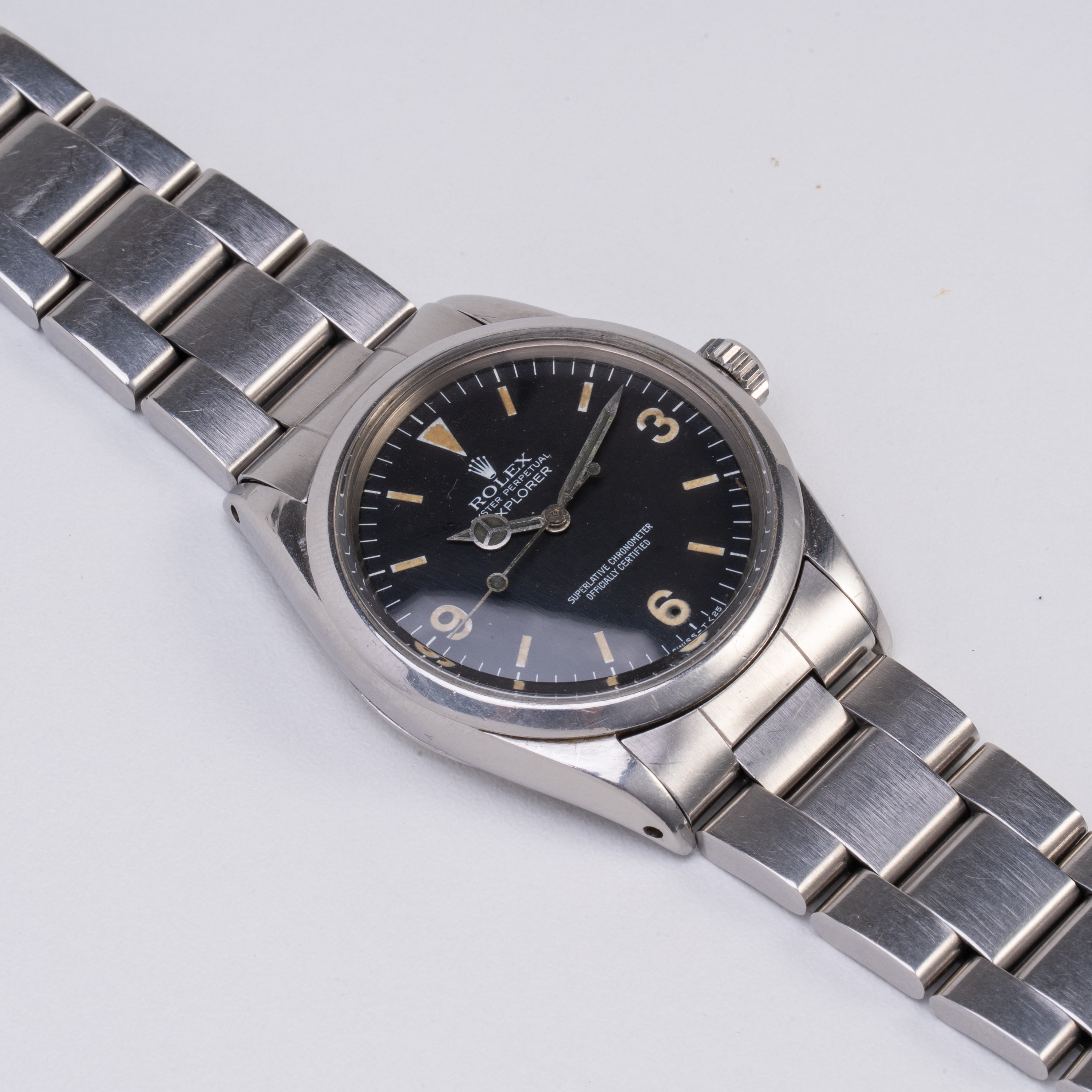 ROLEX - EXPLORER OROLOGIO SOLO TEMPO A CARICA AUTOMATICA IN ACCIAIO CON QUADRANTE NERO E INDICI C...