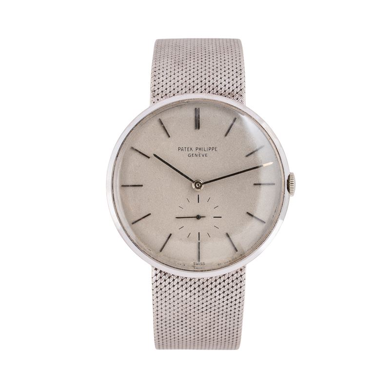 PATEK PHILIPPE - CALATRAVA OROLOGIO SOLO TEMPO A CARICA MANUALE IN ORO BIANCO 18KT CON BRACCIALE ...