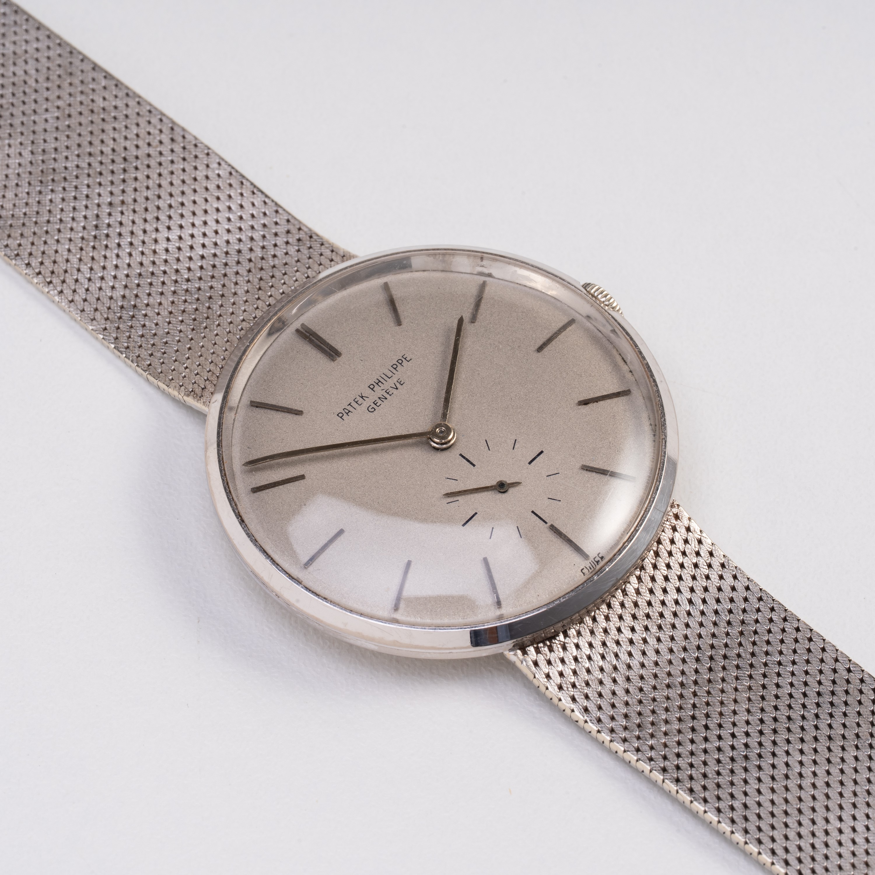 PATEK PHILIPPE - CALATRAVA OROLOGIO SOLO TEMPO A CARICA MANUALE IN ORO BIANCO 18KT CON BRACCIALE ...
