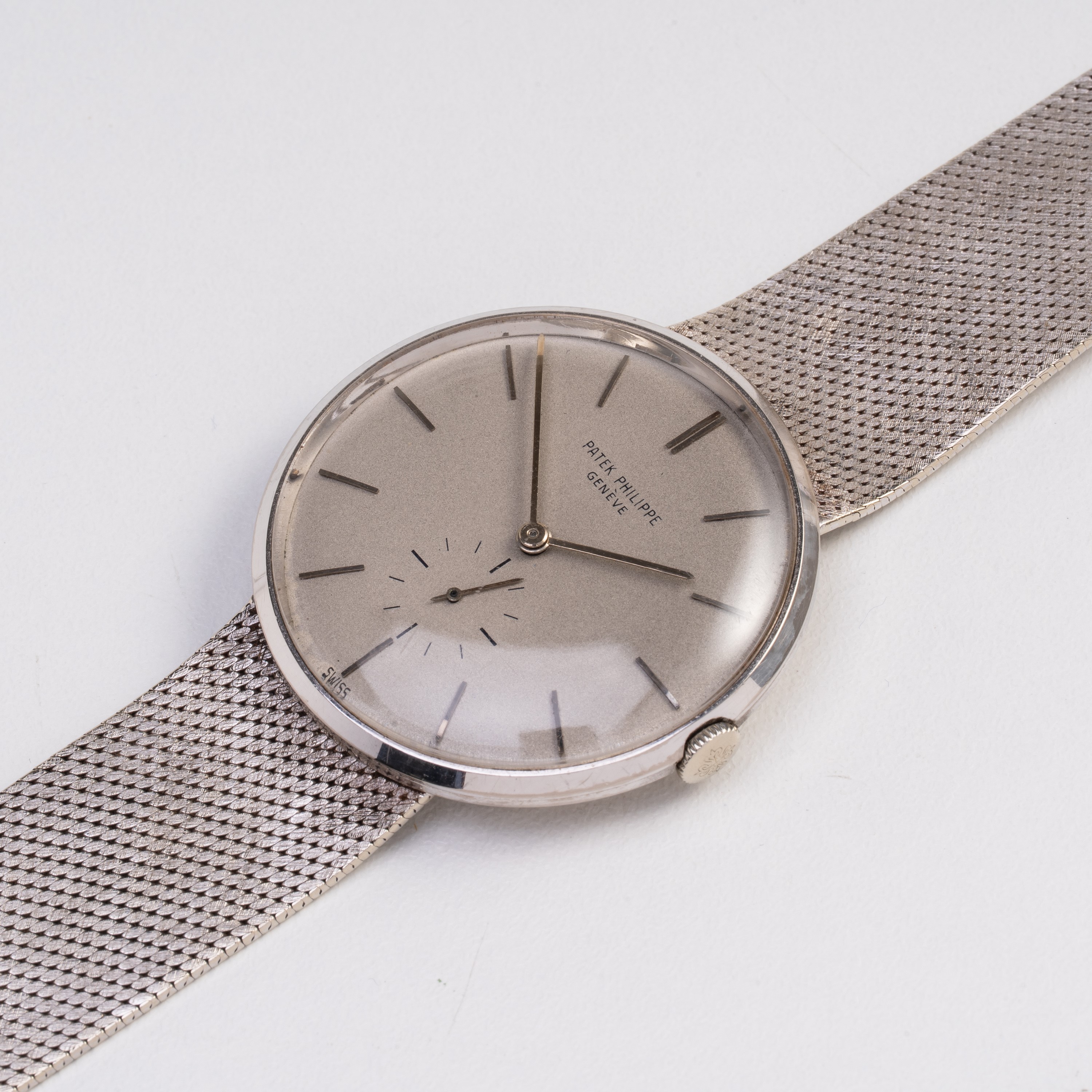 PATEK PHILIPPE - CALATRAVA OROLOGIO SOLO TEMPO A CARICA MANUALE IN ORO BIANCO 18KT CON BRACCIALE ...
