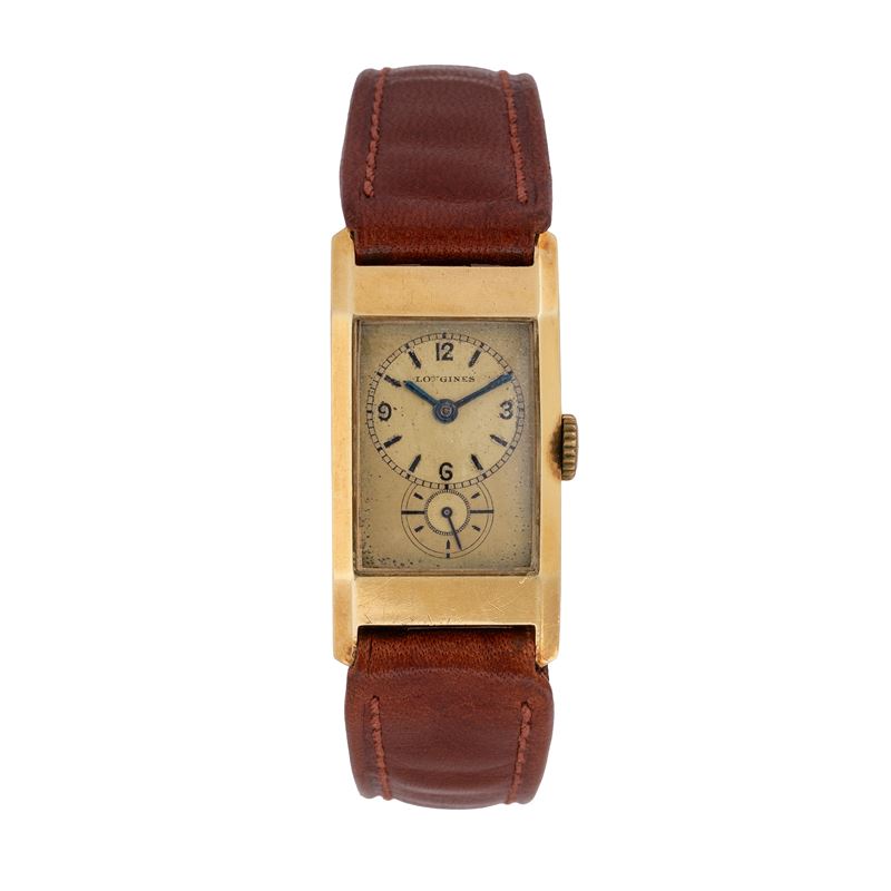 LONGINES - DOCTOR WATCH OROLOGIO SOLO TEMPO A CARICA MANUALE IN ORO GIALLO 18KT CON QUADRATNE CHA...