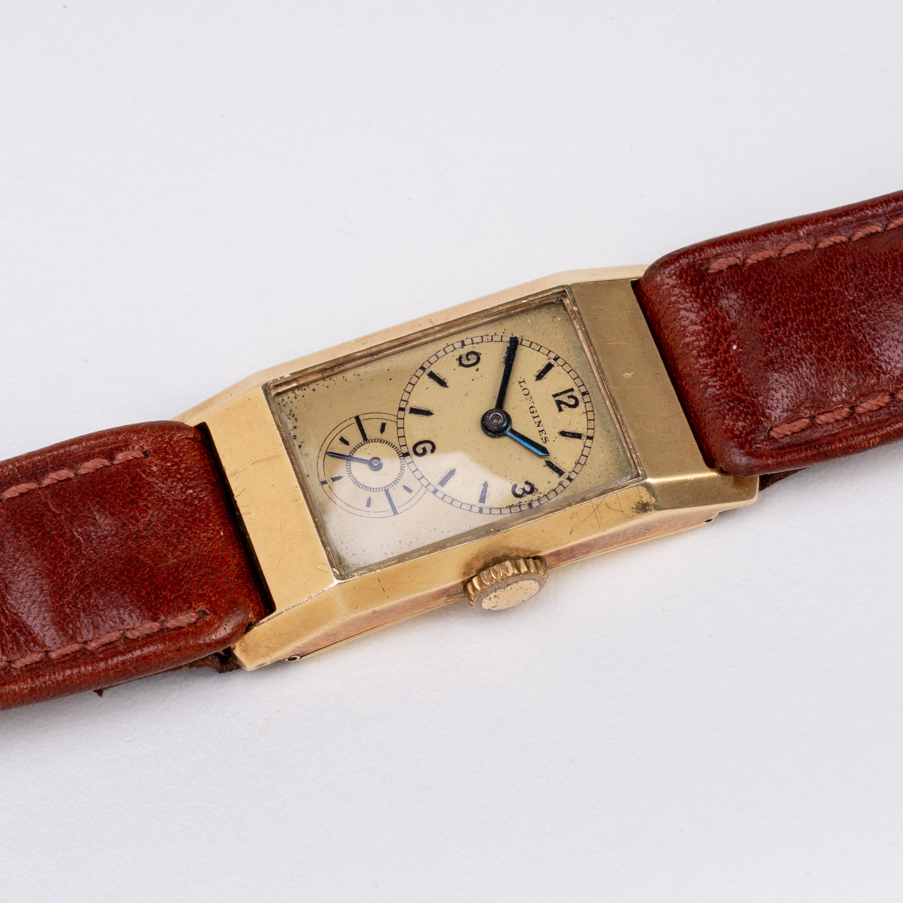 LONGINES - DOCTOR WATCH OROLOGIO SOLO TEMPO A CARICA MANUALE IN ORO GIALLO 18KT CON QUADRATNE CHA...