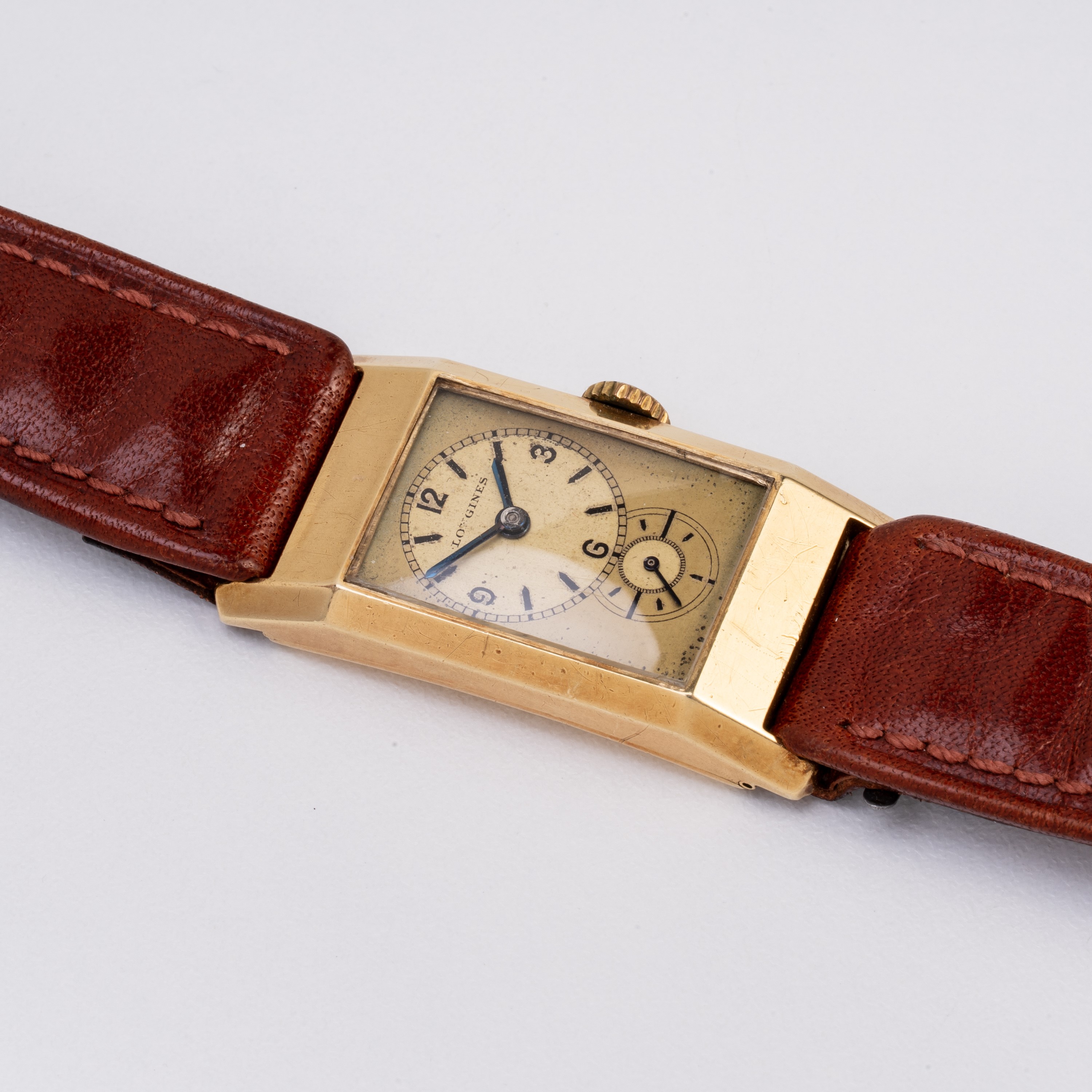 LONGINES - DOCTOR WATCH OROLOGIO SOLO TEMPO A CARICA MANUALE IN ORO GIALLO 18KT CON QUADRATNE CHA...