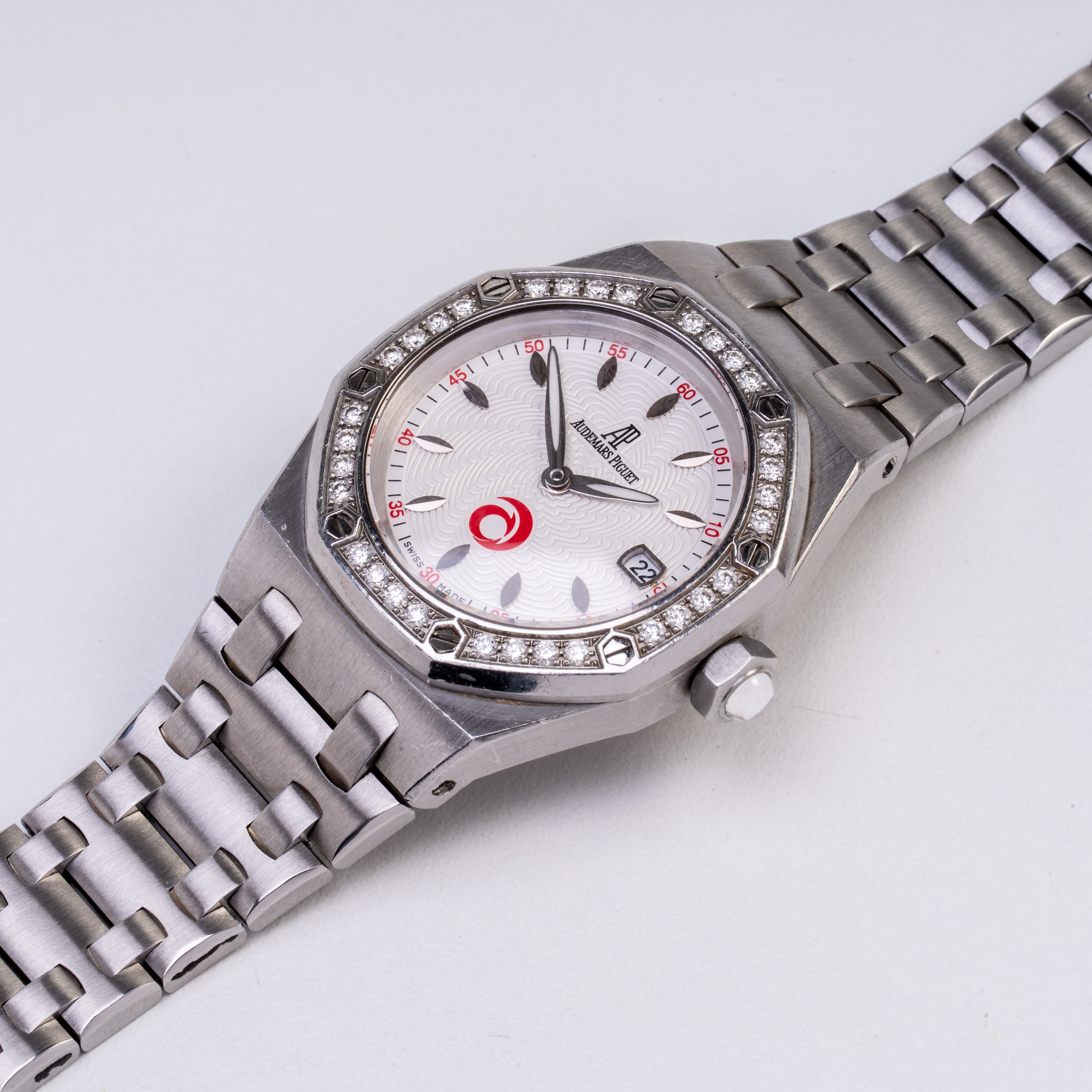 AUDEMARS PIGUET - ROYAL OAK ALINGHI LADY OROLOGIO SOLO TEMPO A CARICA AUTOMATICA IN ACCIAIO CON Q...