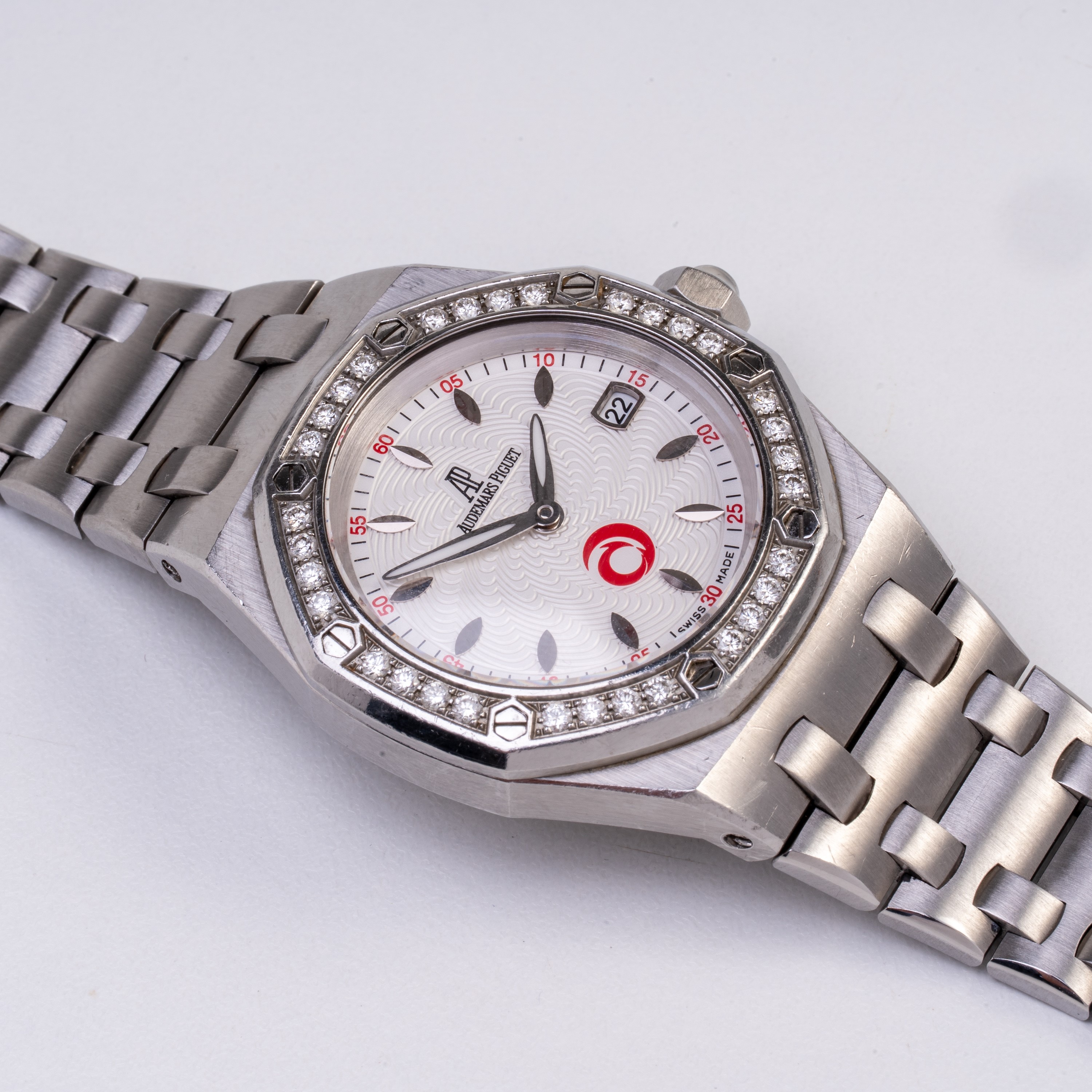 AUDEMARS PIGUET - ROYAL OAK ALINGHI LADY OROLOGIO SOLO TEMPO A CARICA AUTOMATICA IN ACCIAIO CON Q...
