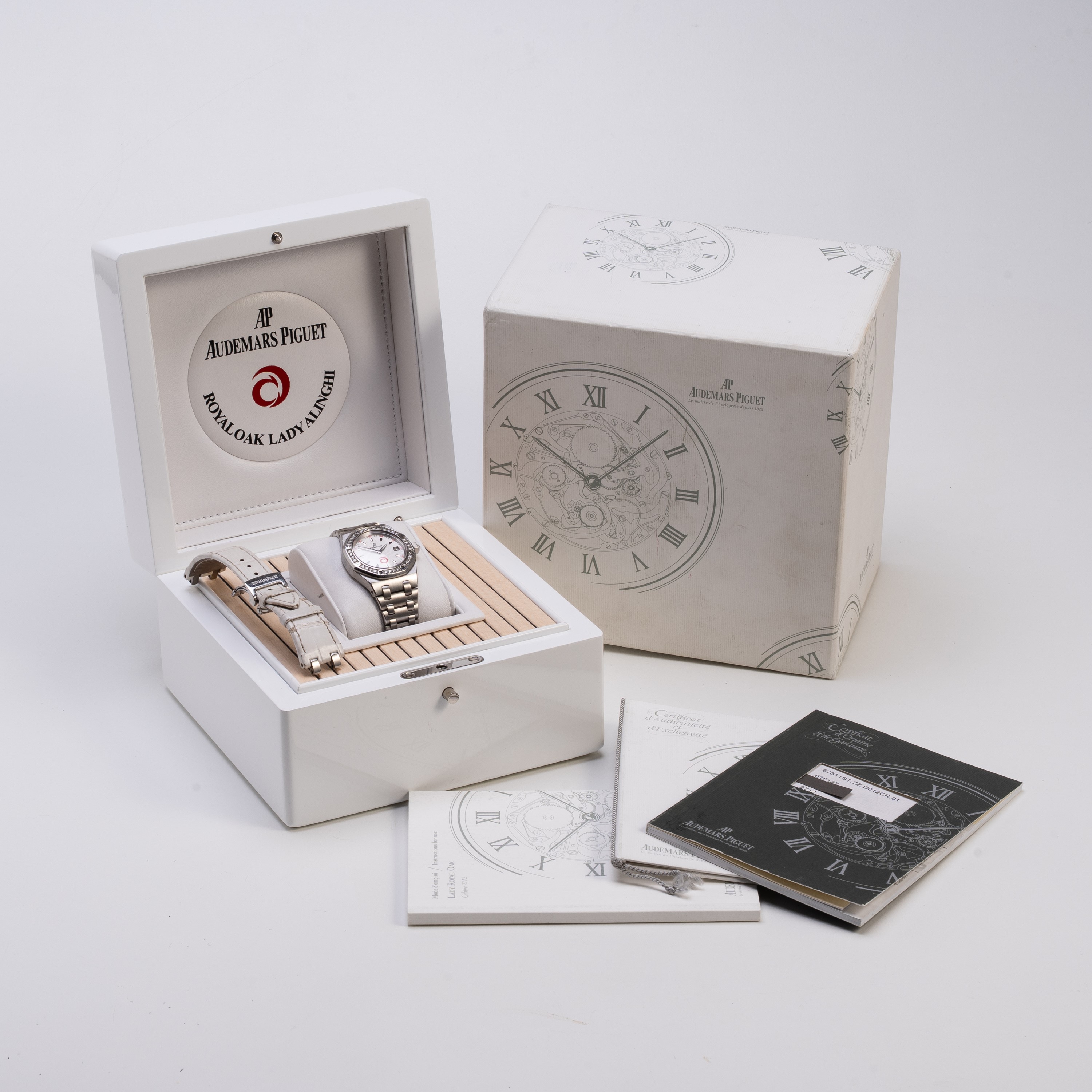 AUDEMARS PIGUET - ROYAL OAK ALINGHI LADY OROLOGIO SOLO TEMPO A CARICA AUTOMATICA IN ACCIAIO CON Q...
