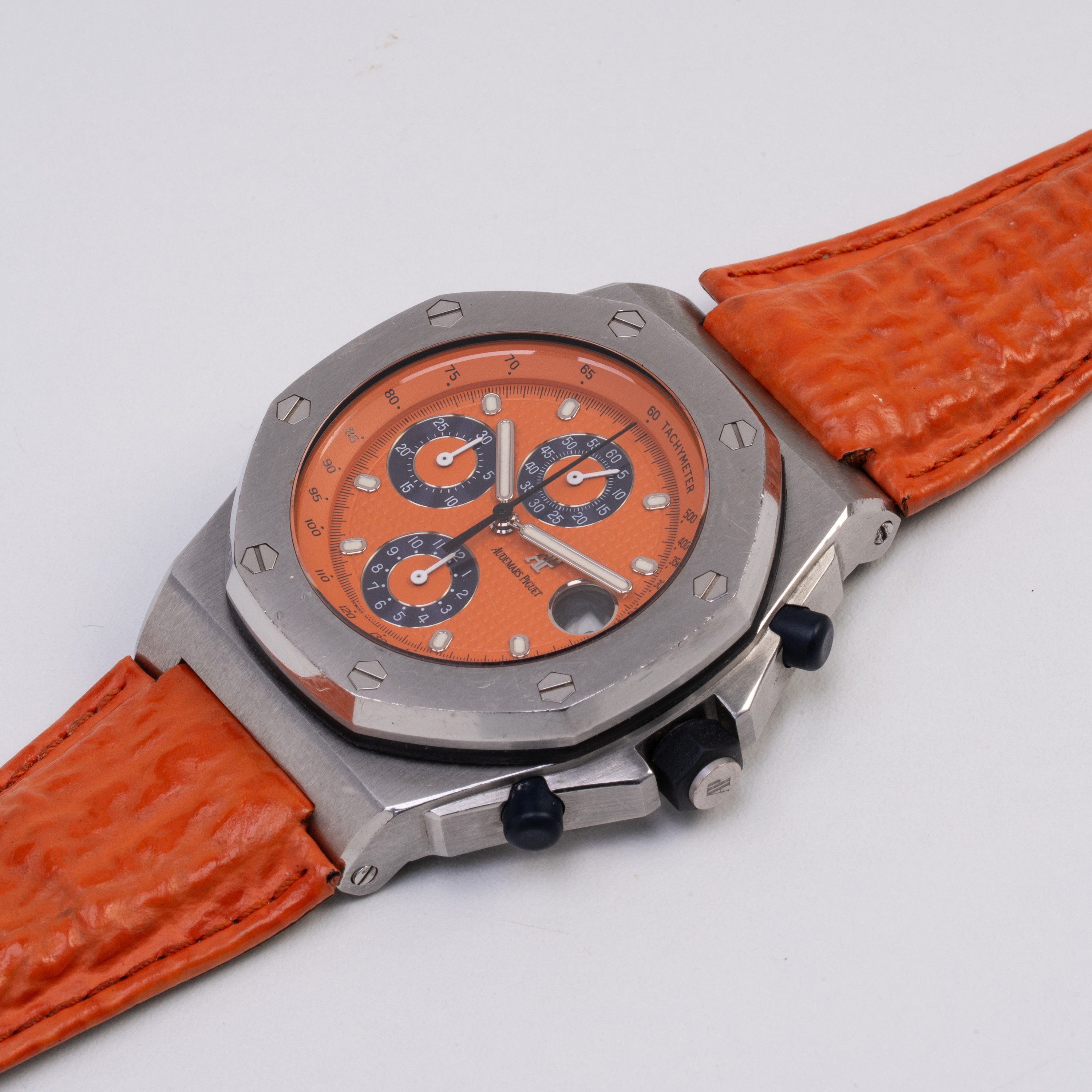 AUDEMARS PIGUET - ROYAL OAK OFFSHORE CRONOGRAFO A CARICA AUTOMATICA IN ACCIAIO CON QUADRANTE TAPI...