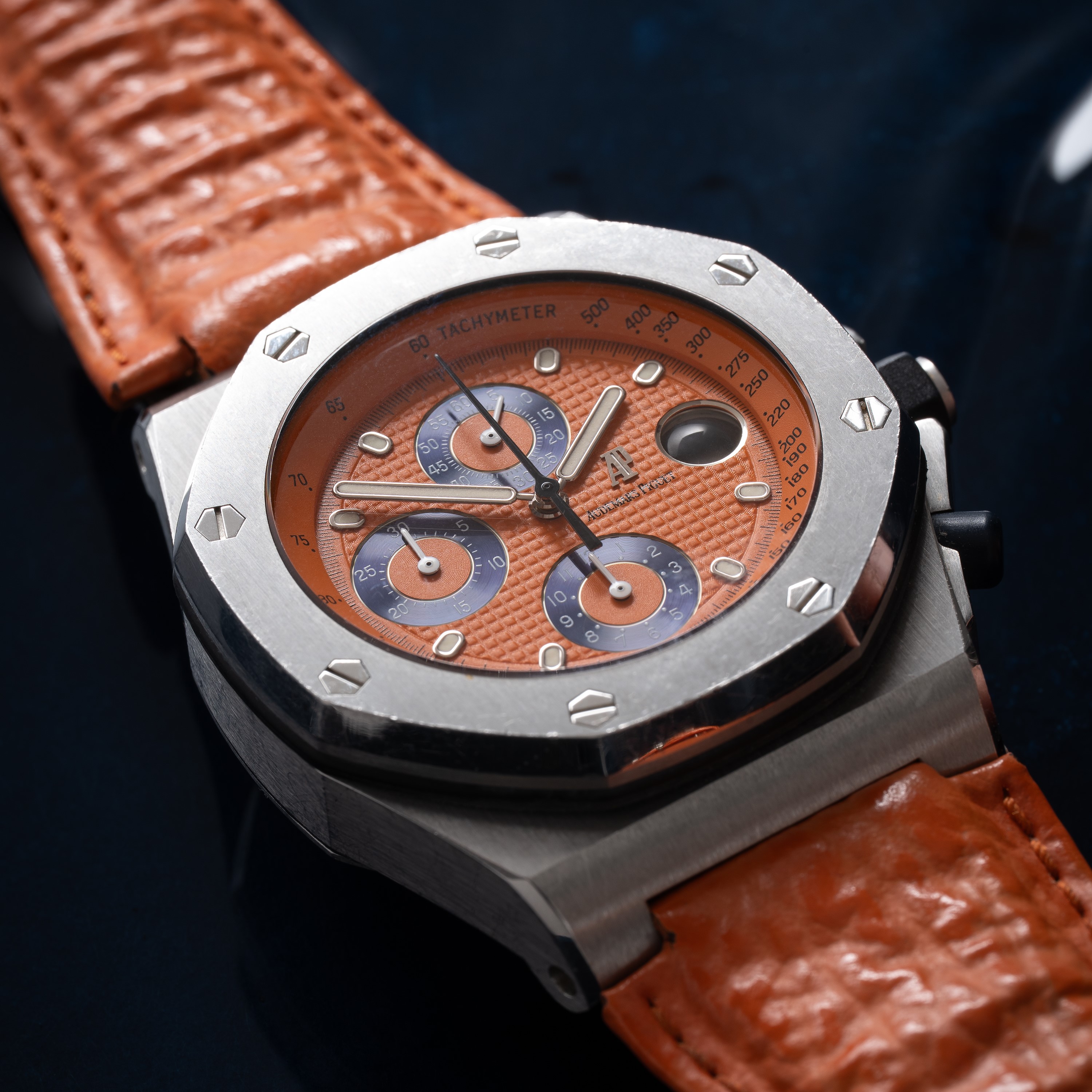 AUDEMARS PIGUET - ROYAL OAK OFFSHORE CRONOGRAFO A CARICA AUTOMATICA IN ACCIAIO CON QUADRANTE TAPI...