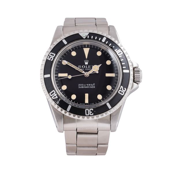 ROLEX - ROLEX - SUBMARINER AUTOMATIC STEEL TIME-ONLY WATCH WITH BLACK “METER FIRST” DIAL