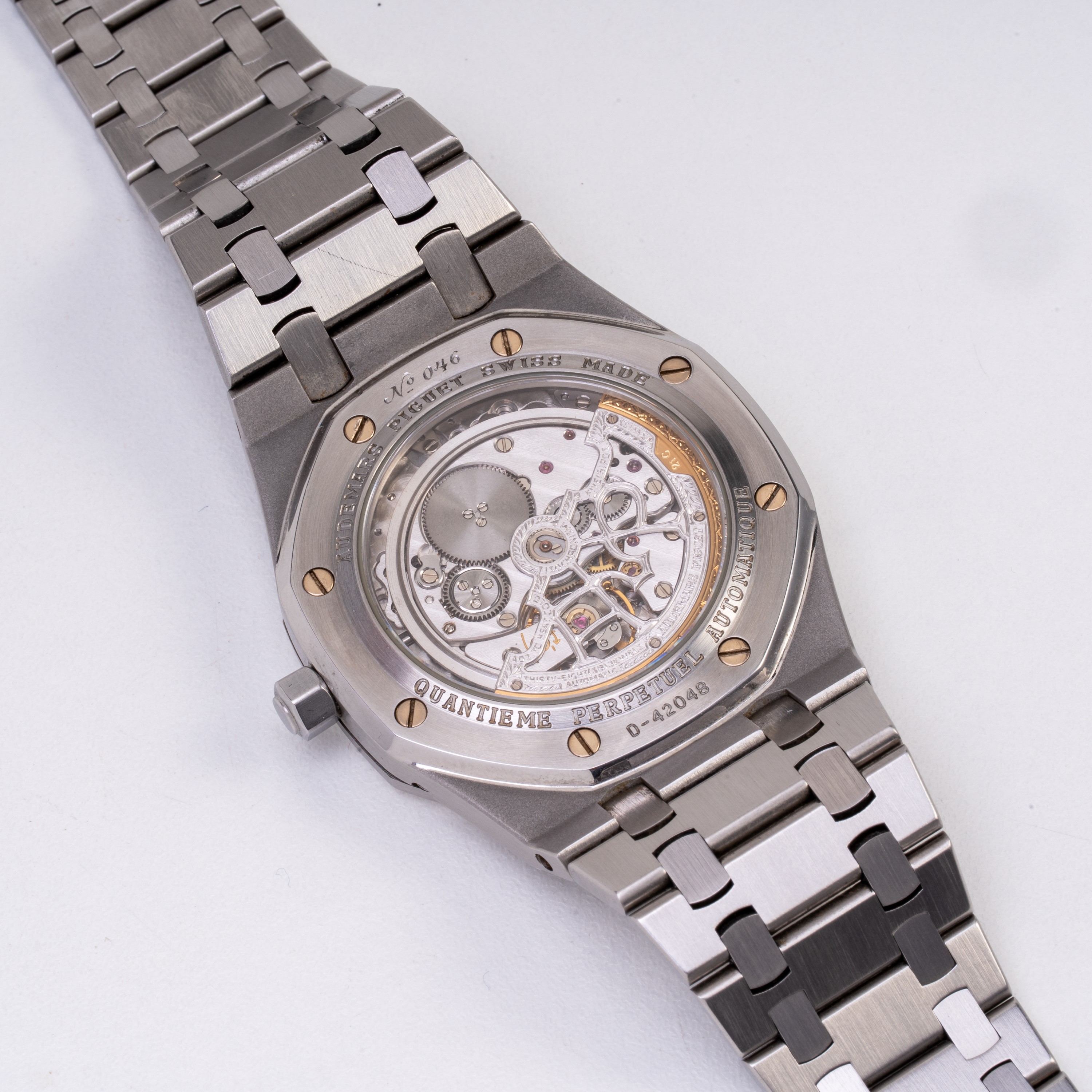 AUDEMARS PIGUET - ROYAL OAK FULL CALENDAR CALENDARIO COMPLETO IN ACCIAIO A CARICA AUTOMATICA CON ...