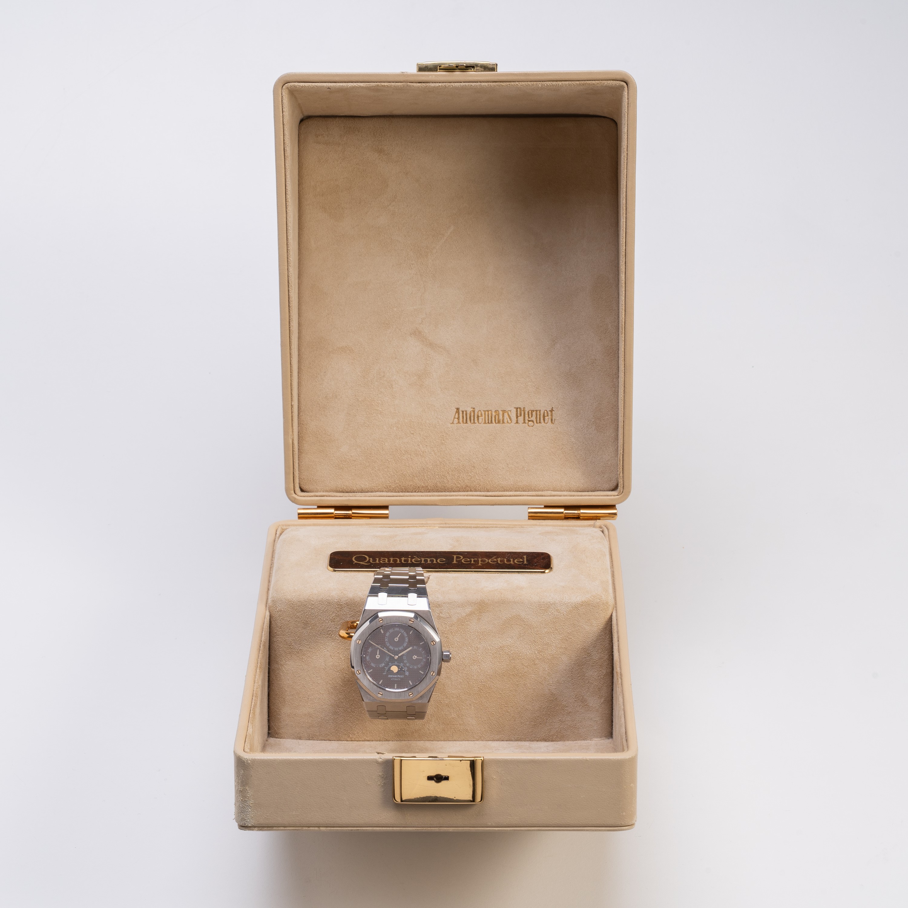 AUDEMARS PIGUET - ROYAL OAK FULL CALENDAR CALENDARIO COMPLETO IN ACCIAIO A CARICA AUTOMATICA CON ...