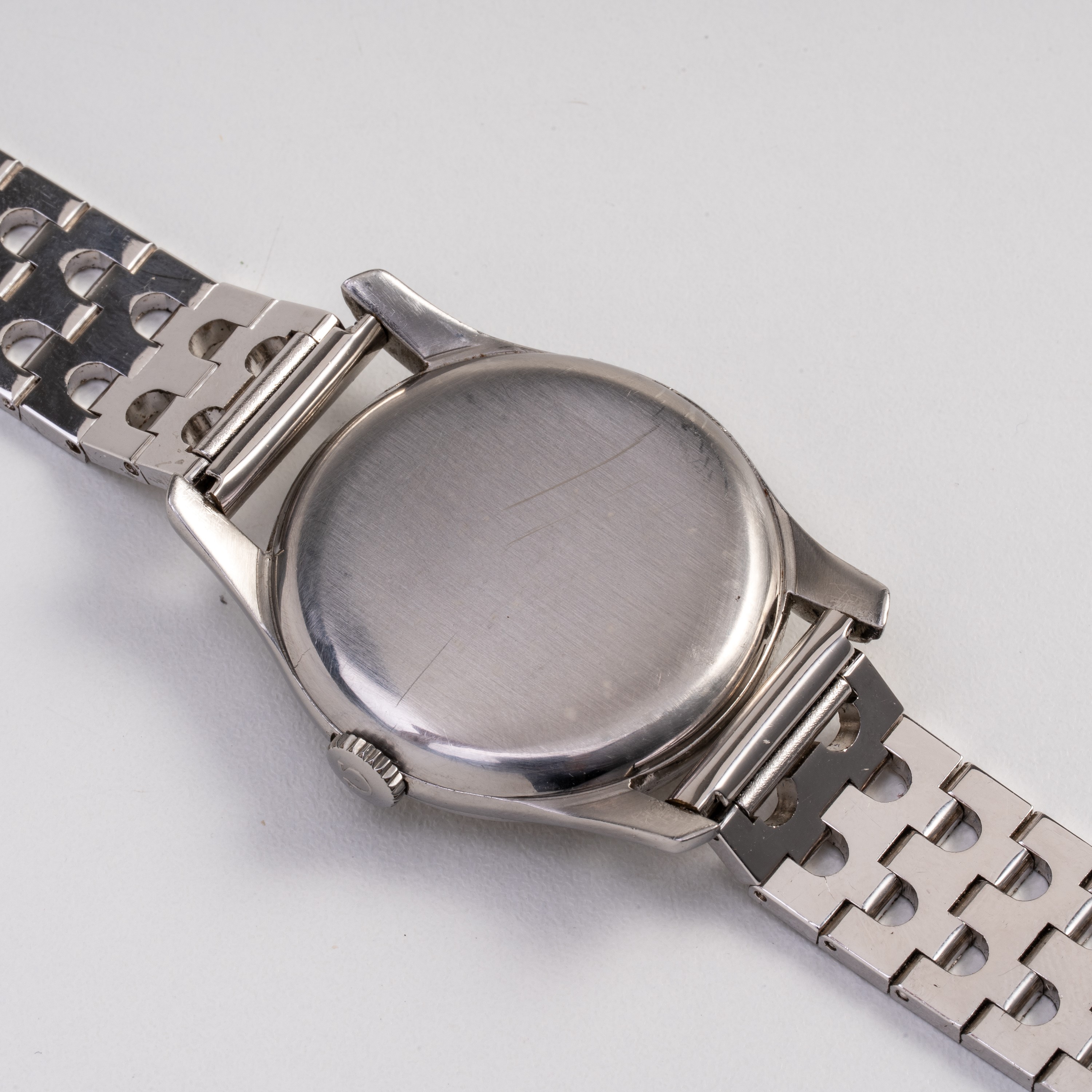 OMEGA - CALATRAVA OROLOGIO SOLO TEMPO A CARICA MANUALE IN ACCIAIO CON QUADRANTE ARGENTE' CON PICC...