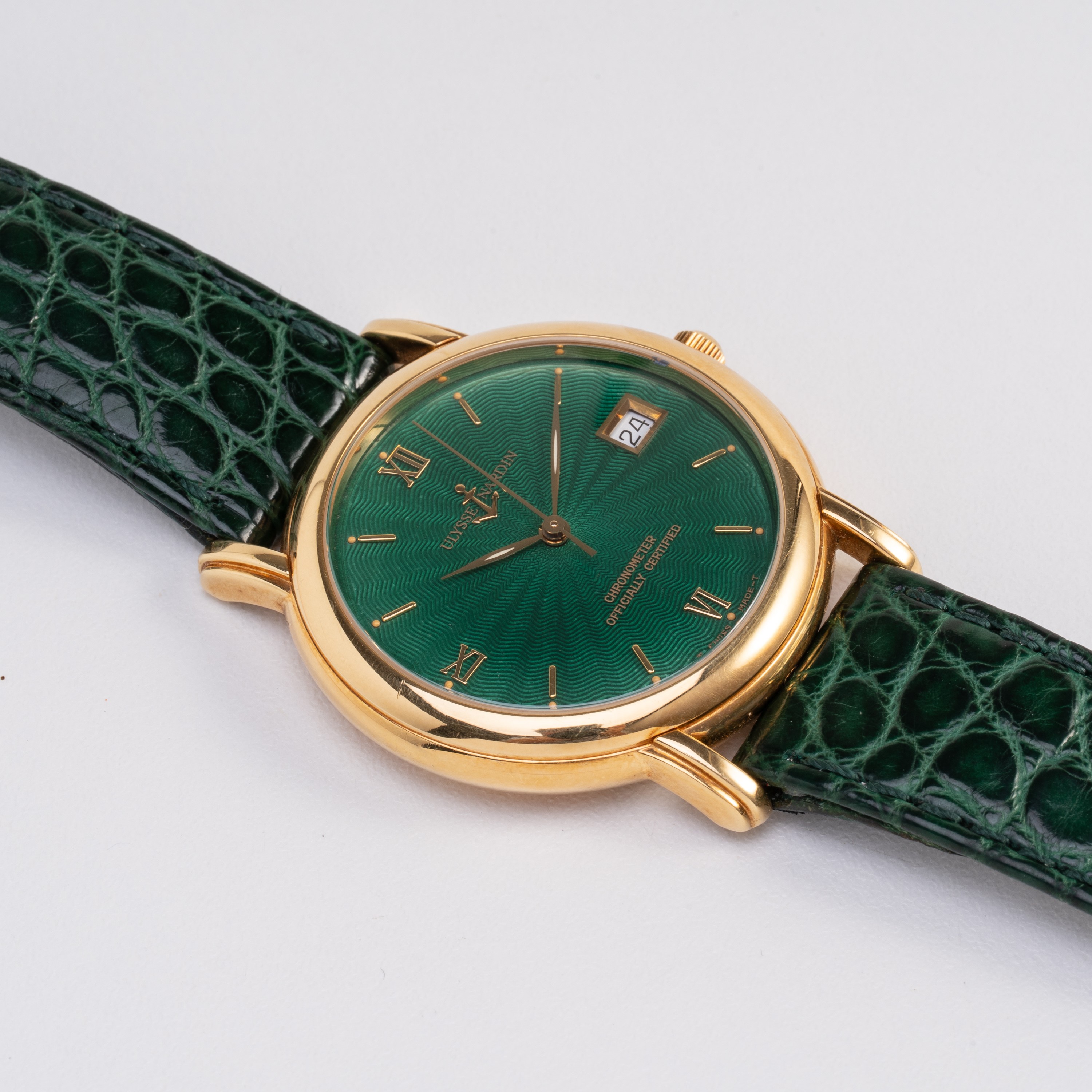 ULYSSE NARDIN - SAN MARCO OROLOGIO SOLO TEMPO A CARICA AUTOMATICA IN ORO GIALLO 18KT CON QUADRANT...