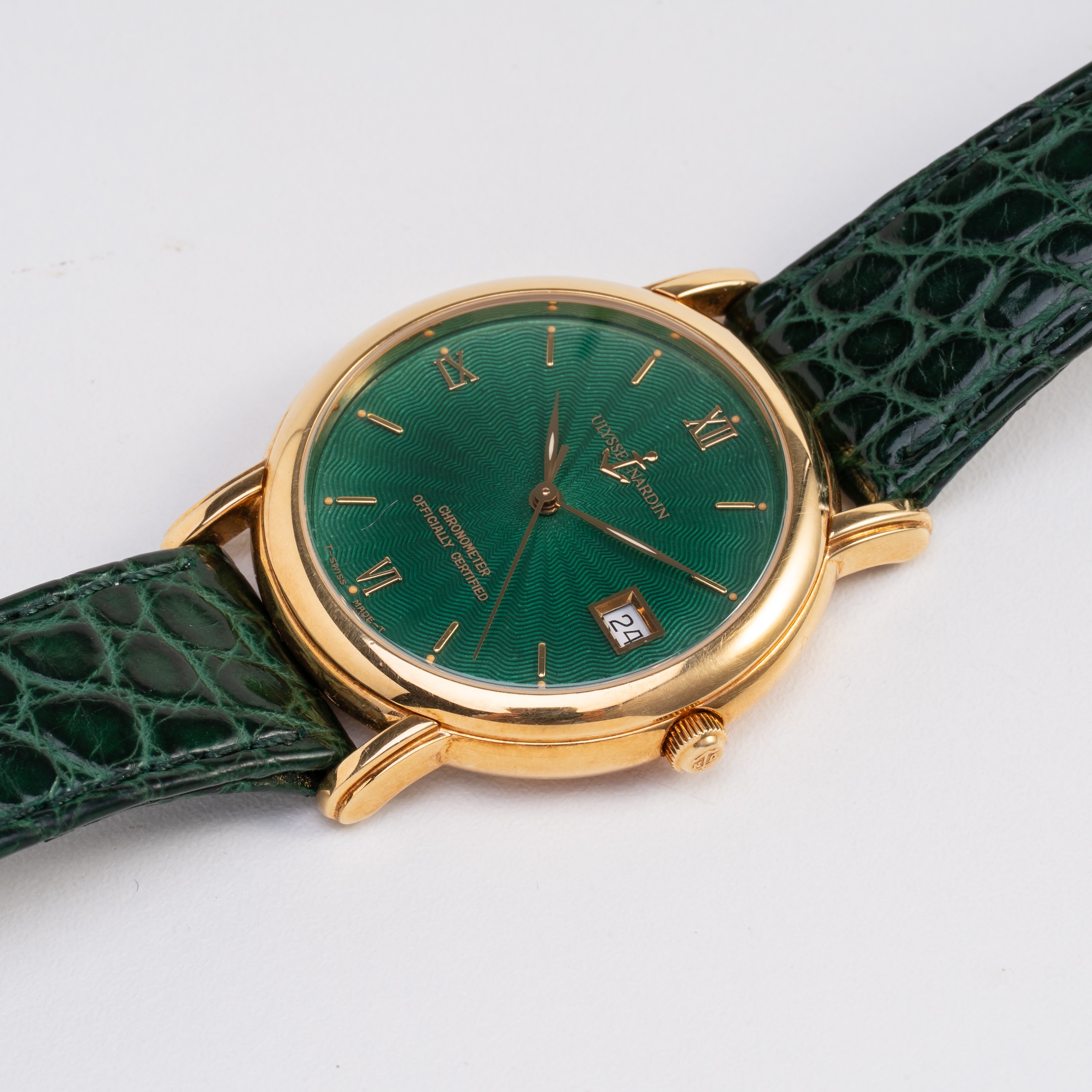 ULYSSE NARDIN - SAN MARCO OROLOGIO SOLO TEMPO A CARICA AUTOMATICA IN ORO GIALLO 18KT CON QUADRANT...