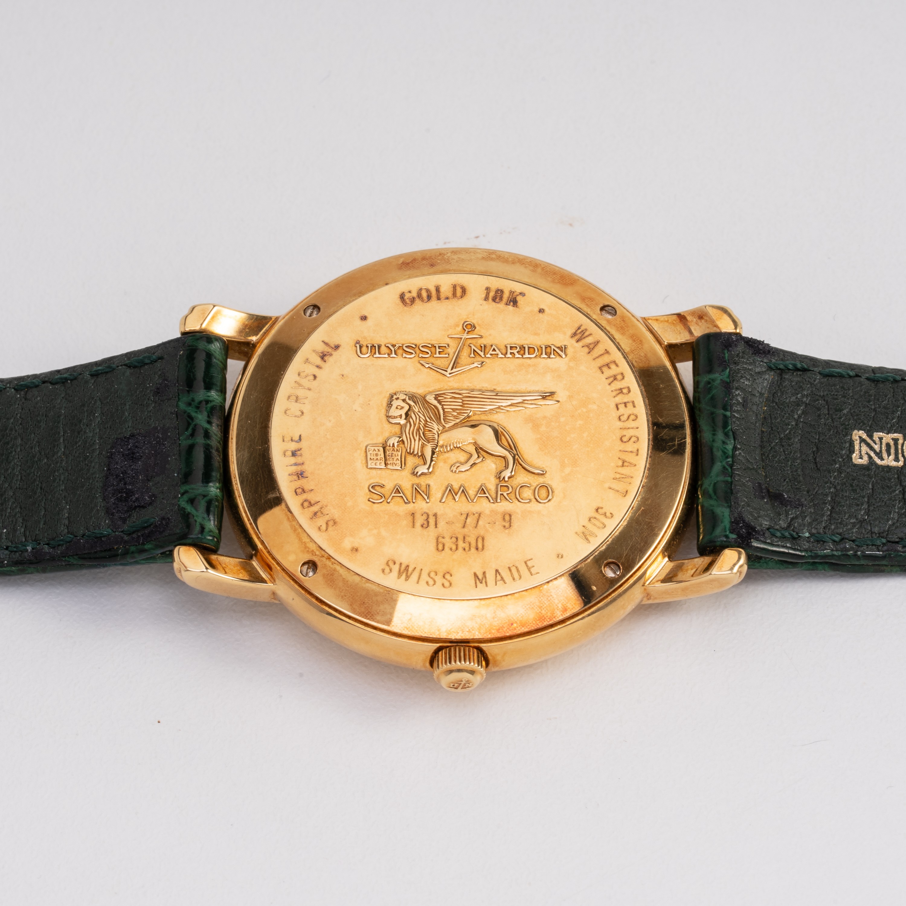 ULYSSE NARDIN - SAN MARCO OROLOGIO SOLO TEMPO A CARICA AUTOMATICA IN ORO GIALLO 18KT CON QUADRANT...
