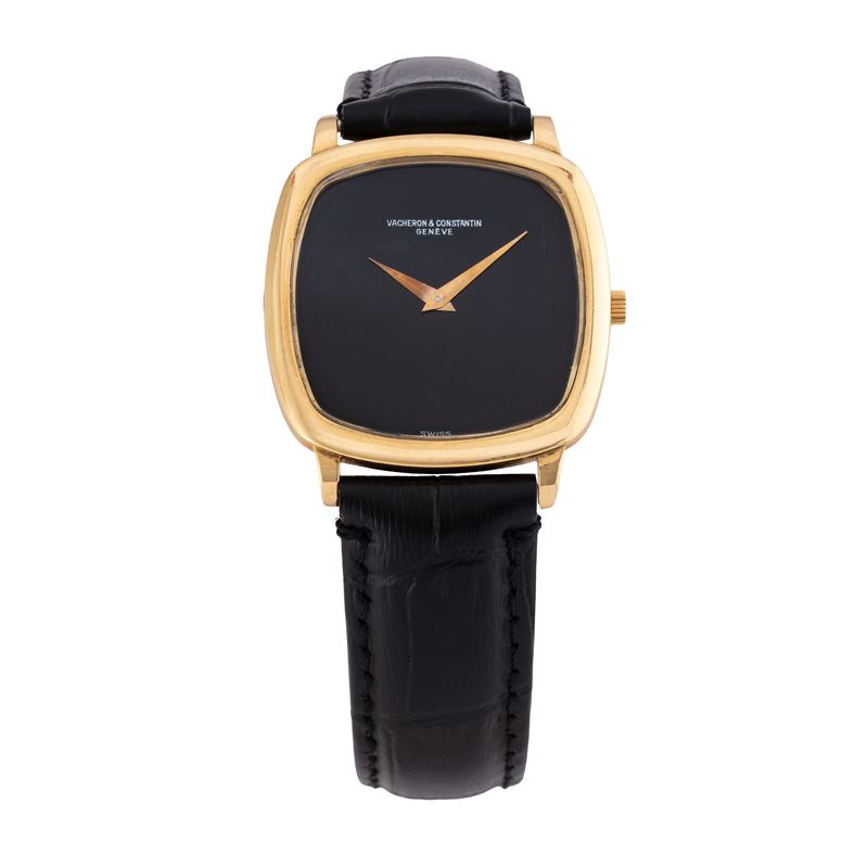 VACHERON CONSTANTIN OROLOGIO SOLO TEMPO IN ORO GIALLO 18 KT A CARICA MANUALE CON QUADRANTE ONICE