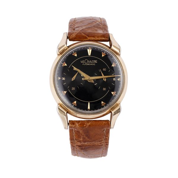 LE COULTRE - LECOULTRE - FUTUREMATIC AUTOMATIC TIME-ONLY WATCH WITH 10KT ROSE GOLD-PLATED CASE, SPIDER-LIKE LUGGS AND POWER RESERVE INDICATOR
