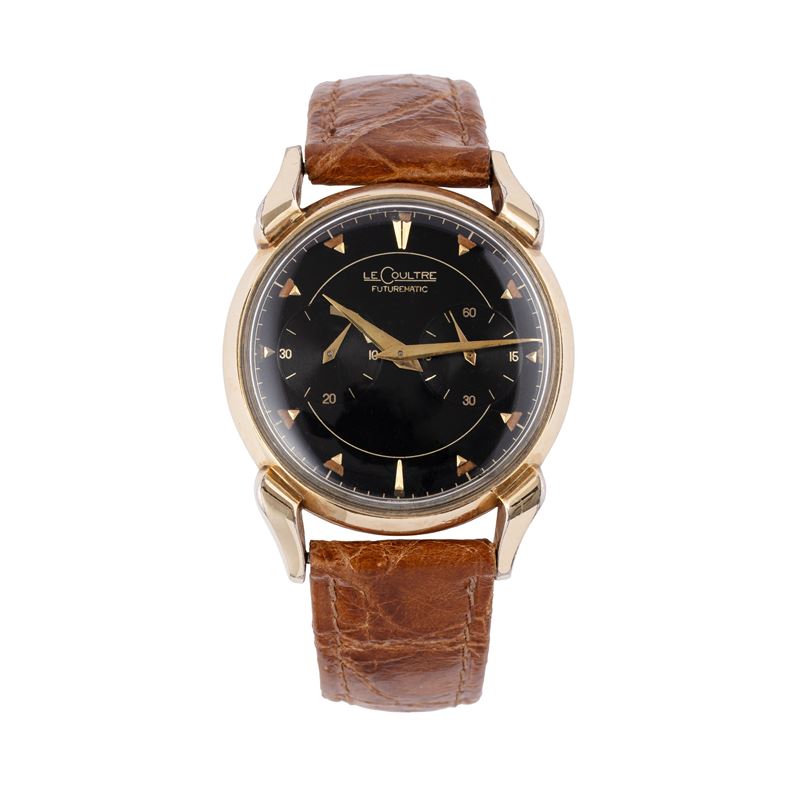 LECOULTRE - FUTUREMATIC OROLOGIO SOLO TEMPO A CARICA AUTOMATICA CON CASSA PLACCATA IN ORO ROSA 10...