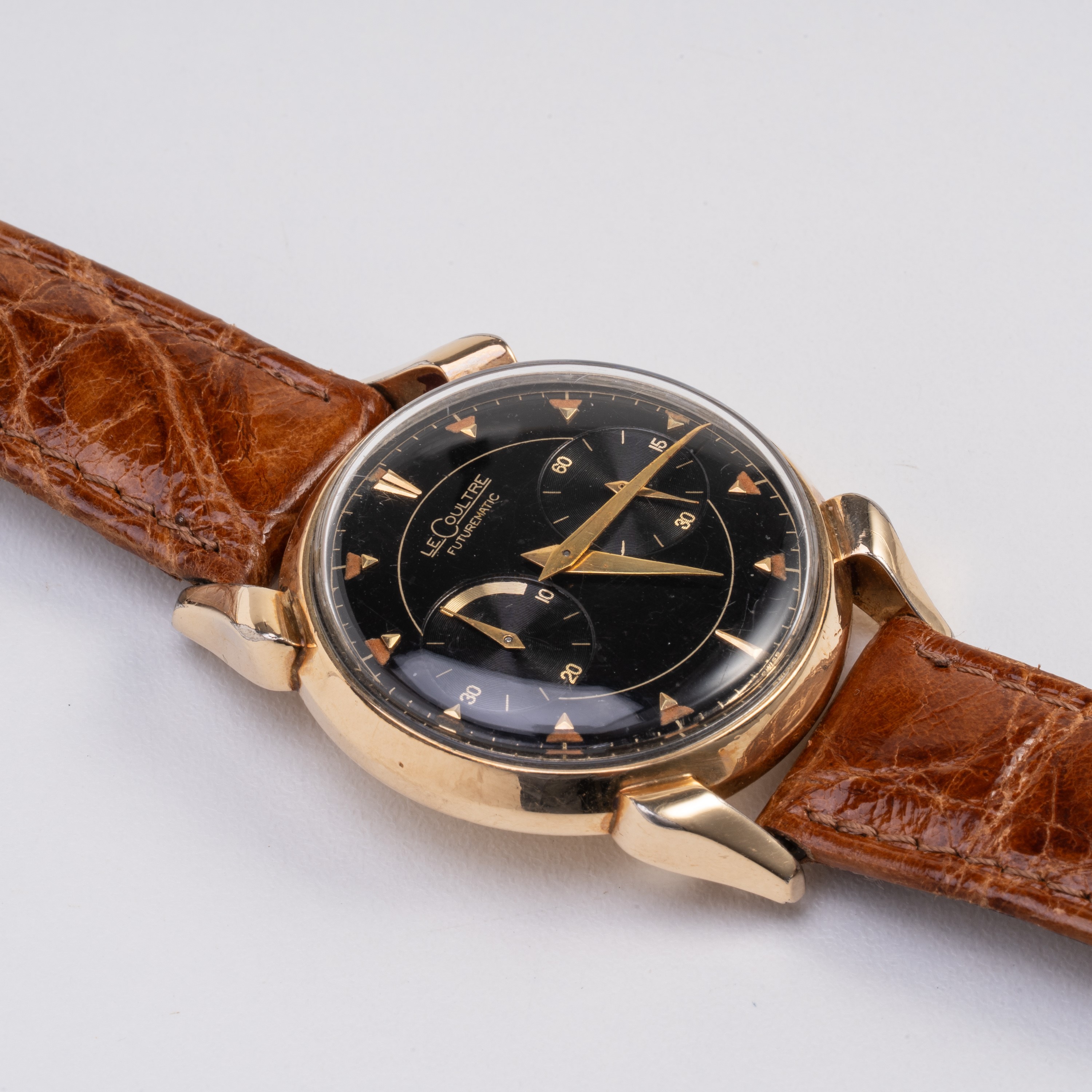 LECOULTRE - FUTUREMATIC OROLOGIO SOLO TEMPO A CARICA AUTOMATICA CON CASSA PLACCATA IN ORO ROSA 10...