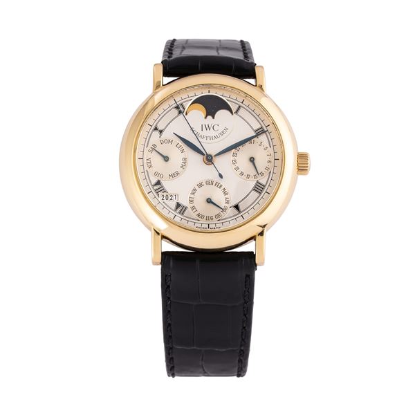 IWC - IWC - PORTOFINO PERPETUEL PERPETUAL CALENDAR WITH AUTOMATIC WINDING IN 18KT YELLOW GOLD WITH SILVER DIAL