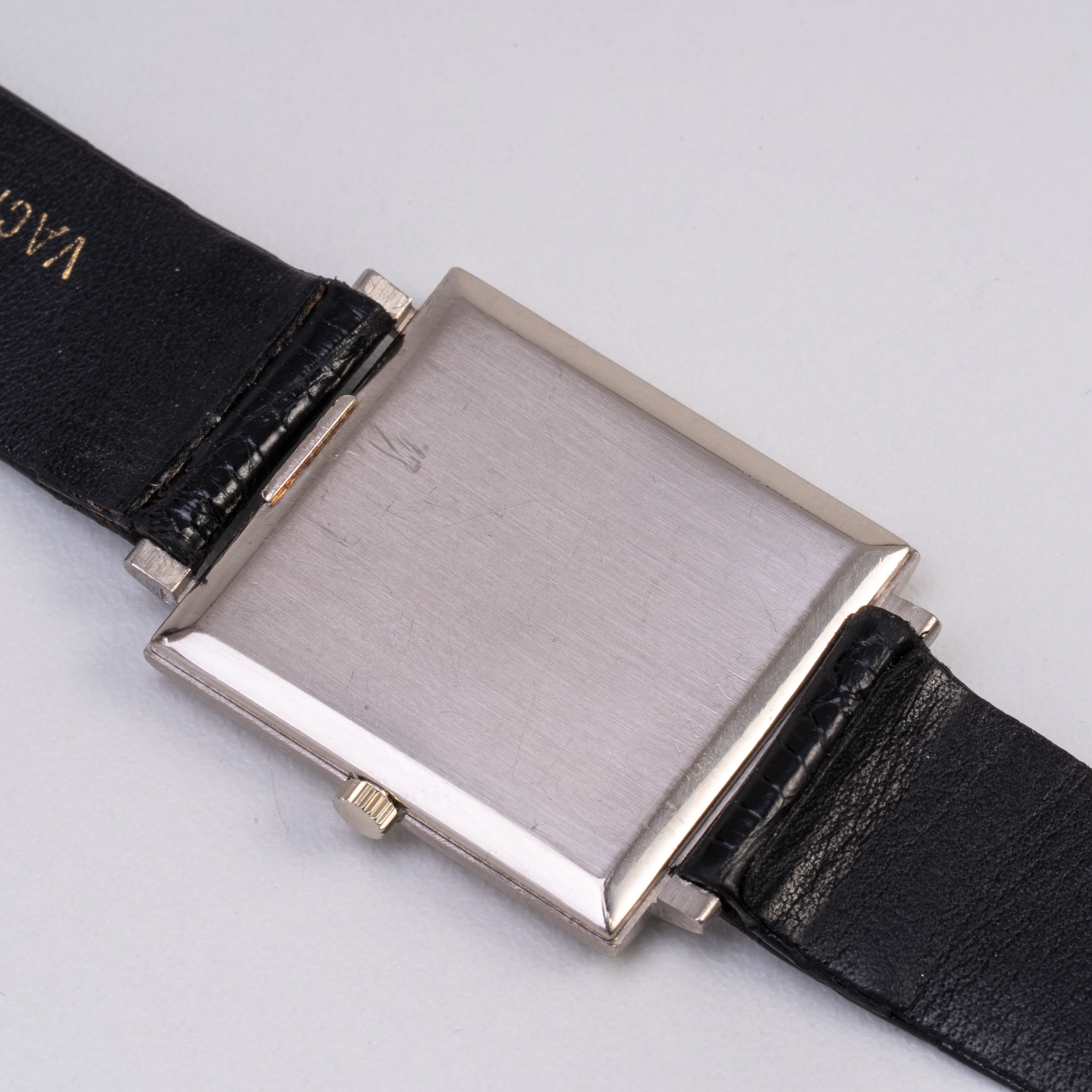 VACHERON CONSTANTIN OROLOGIO SOLO TEMPO A CARICA MANUALE IN ORO BIANCO 18KT E QUADRANTE NERO