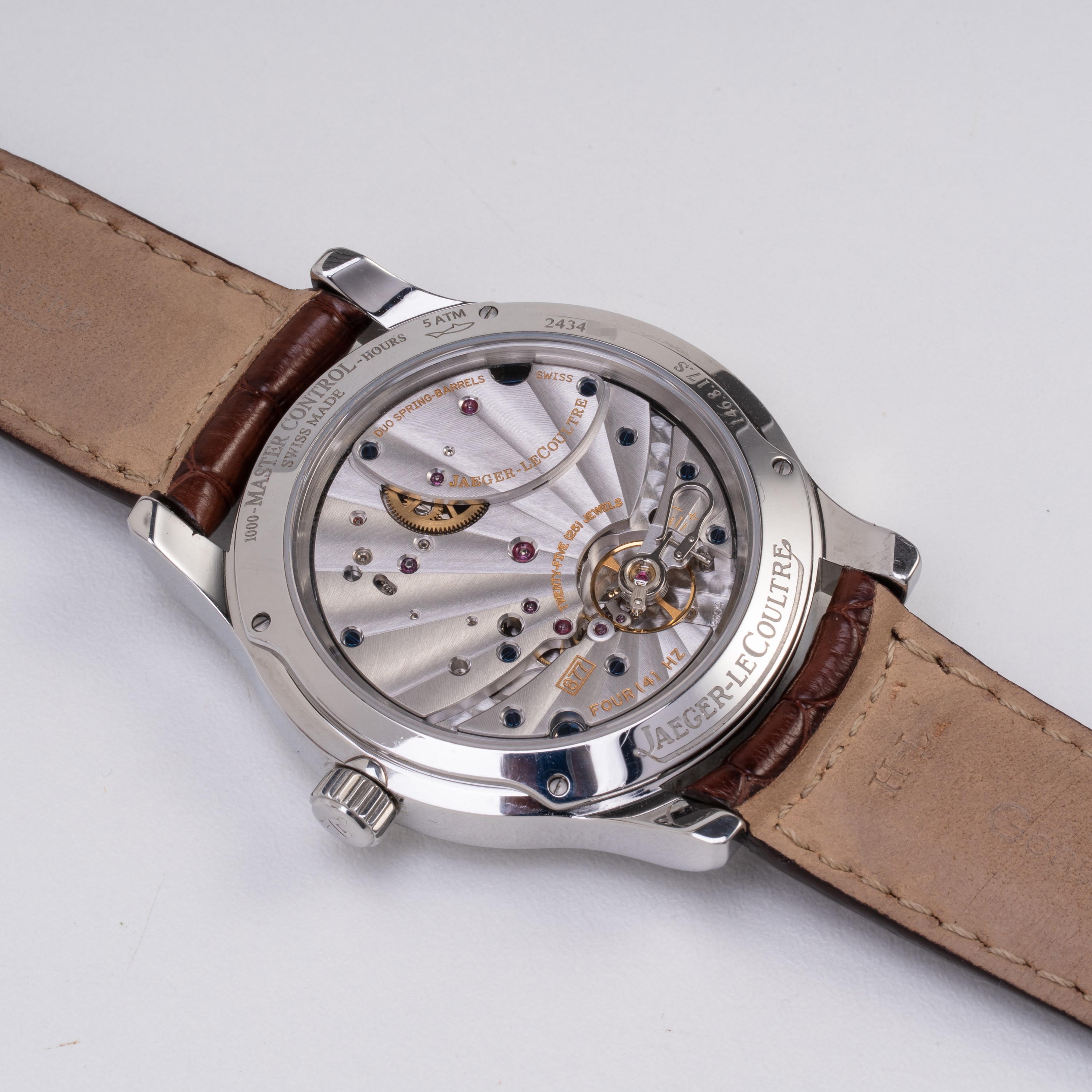 JAEGER LECOULTRE - MASTER CONTROL 8 DAYS OROLOGIO SOLO TEMPO A CARICA MANUALE IN ACCIAIO CON RISE...