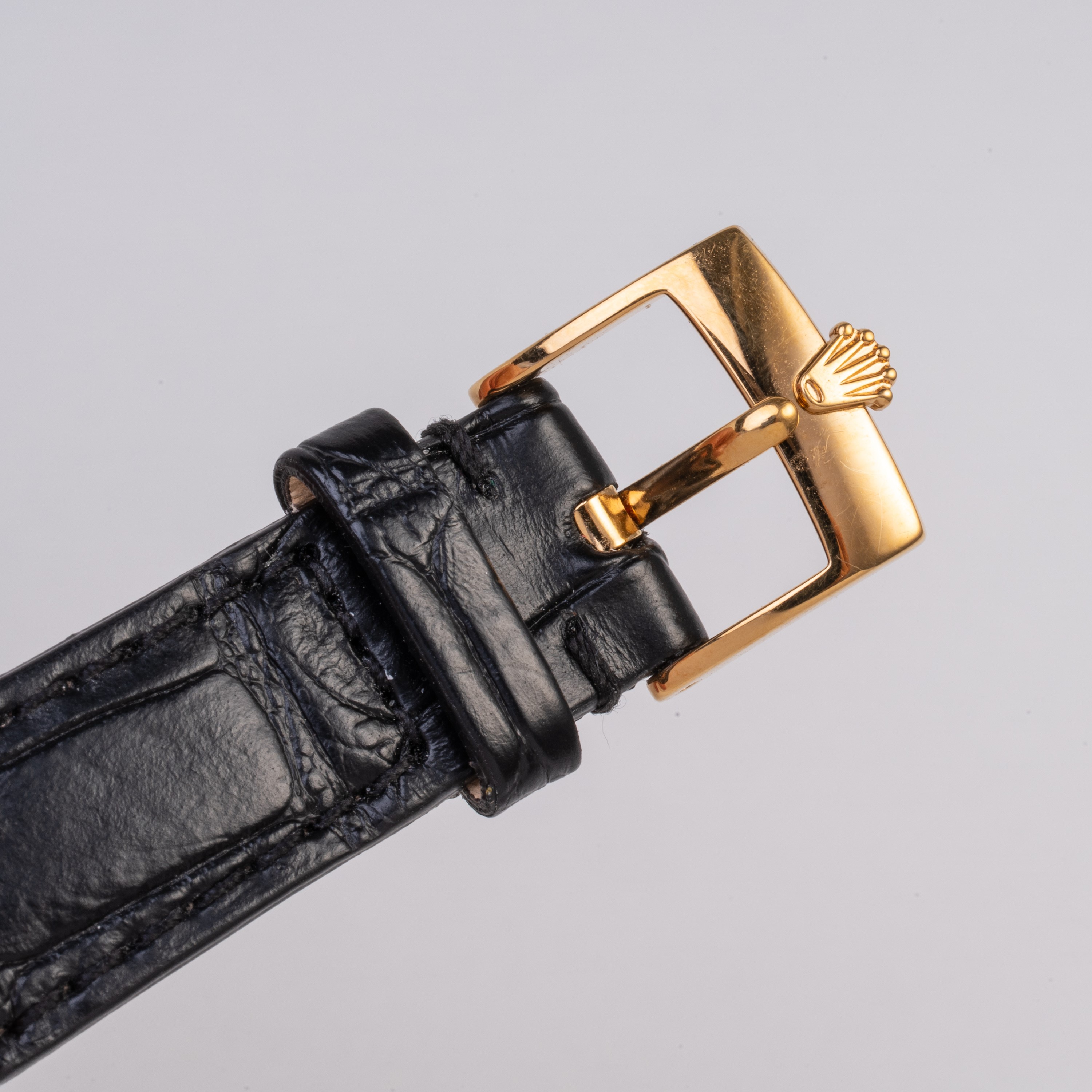 ROLEX - OVETTO OROLOGIO SOLO TEMPO A CARICA AUTOMATICA IN ORO ROSA 18KT CON QUADRANTE NERO GRAFIC...