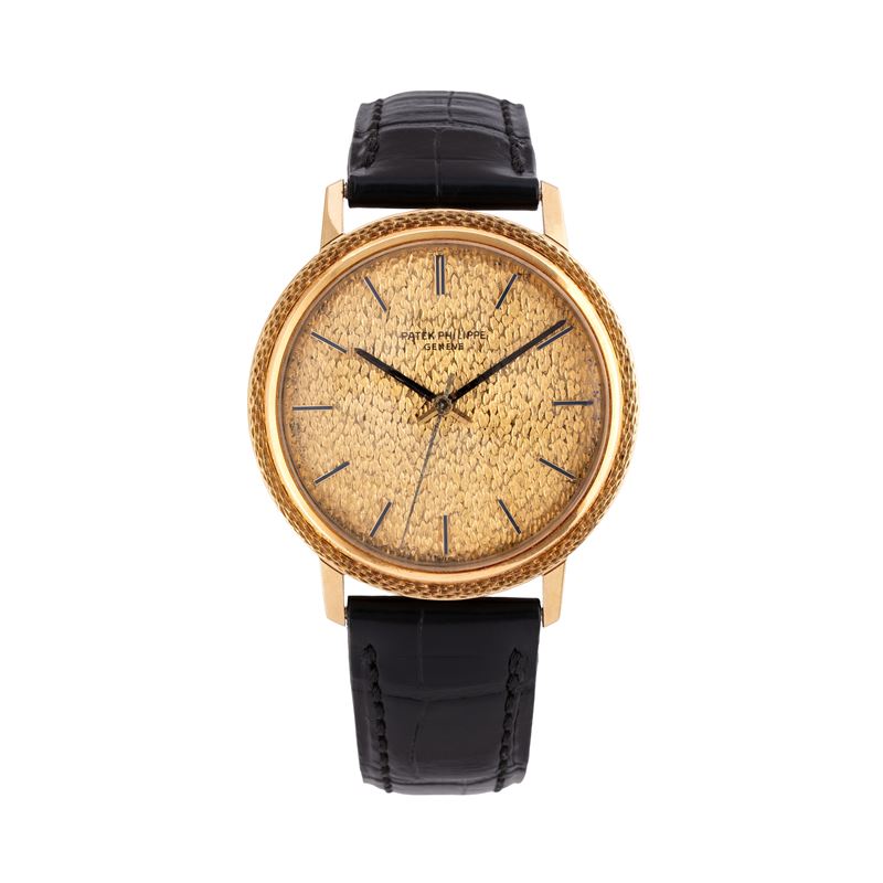 PATEK PHILIPPE - CALATRAVA OROLOGIO SOLO TEMPO A CARICA AUTOMATICA IN ORO GIALLO 18KT CON CASSA E...