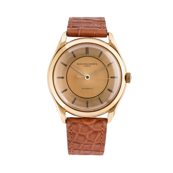 VACHERON CONSTANTIN - VACHERON CONSTANTIN - CALATRAVA 18KT YELLOW GOLD SELF-WINDING TIME-ONLY WATCH WITH TWO-TONE CHAMPAGNE DIAL