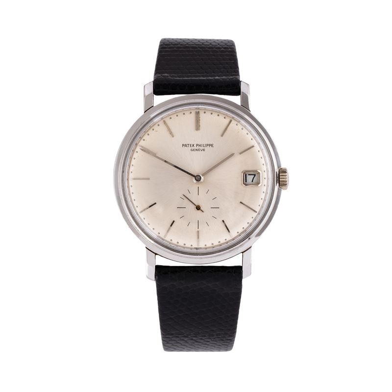 PATEK PHILIPPE - CALATRAVA OROLOGIO SOLO TEMPO A CARICA AUTOMATICA IN ORO BIANCO 18KT CON QUADRAN...