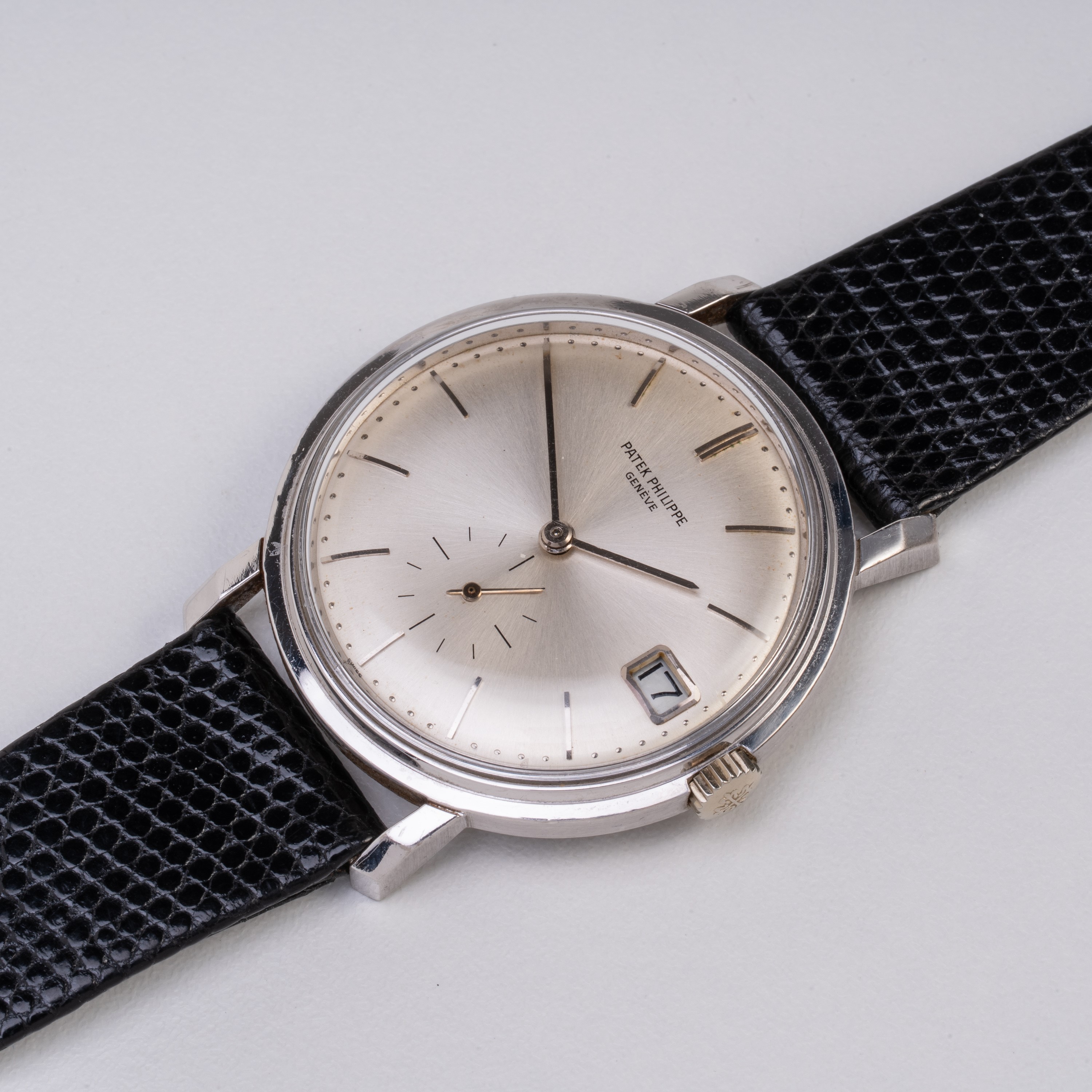 PATEK PHILIPPE - CALATRAVA OROLOGIO SOLO TEMPO A CARICA AUTOMATICA IN ORO BIANCO 18KT CON QUADRAN...