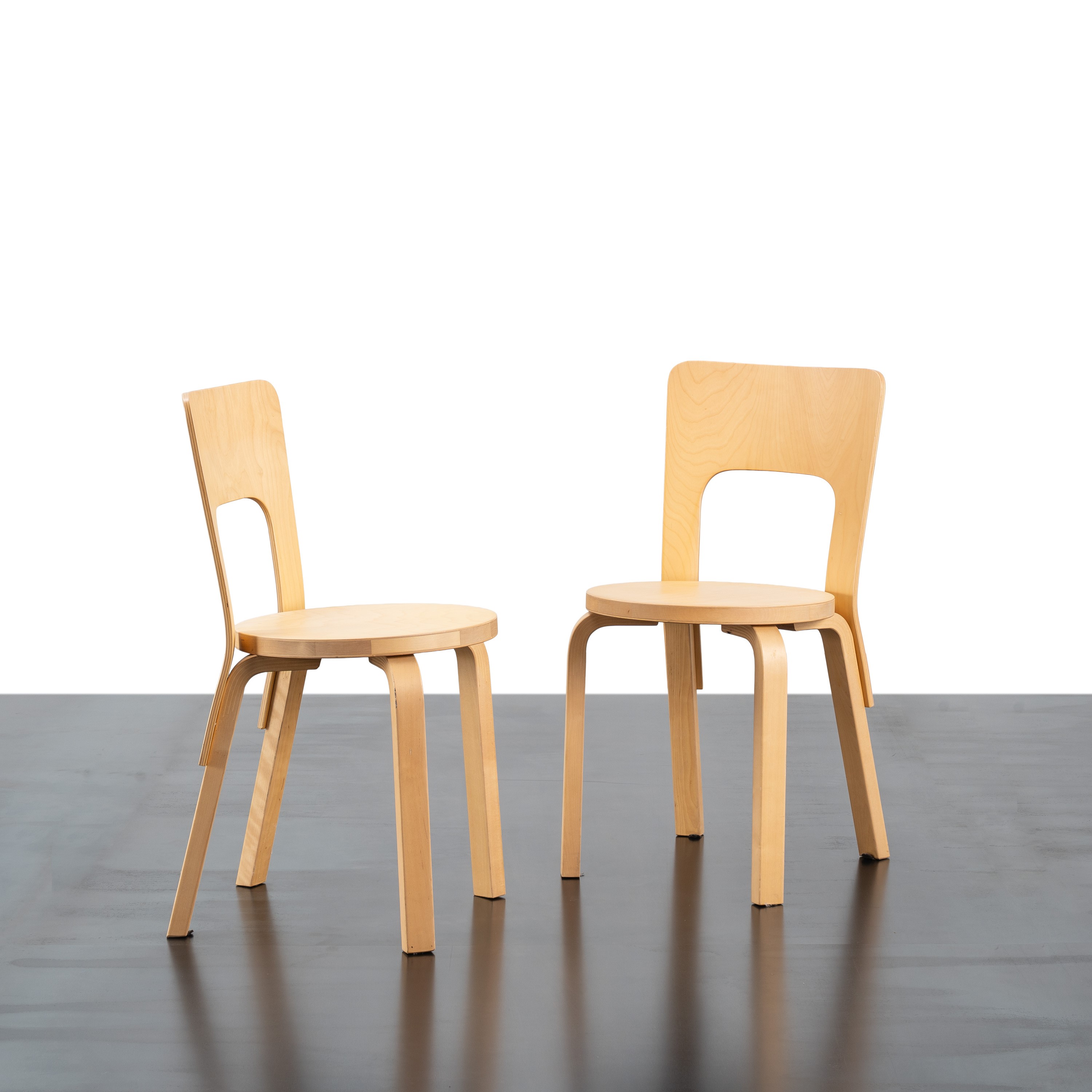 ALVAR AALTO, SET DI QUATTRO SEDIE
