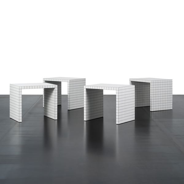 Superstudio - SUPERSTUDIO, SET QUATTRO COMODINI SERIE 'QUADERNA'