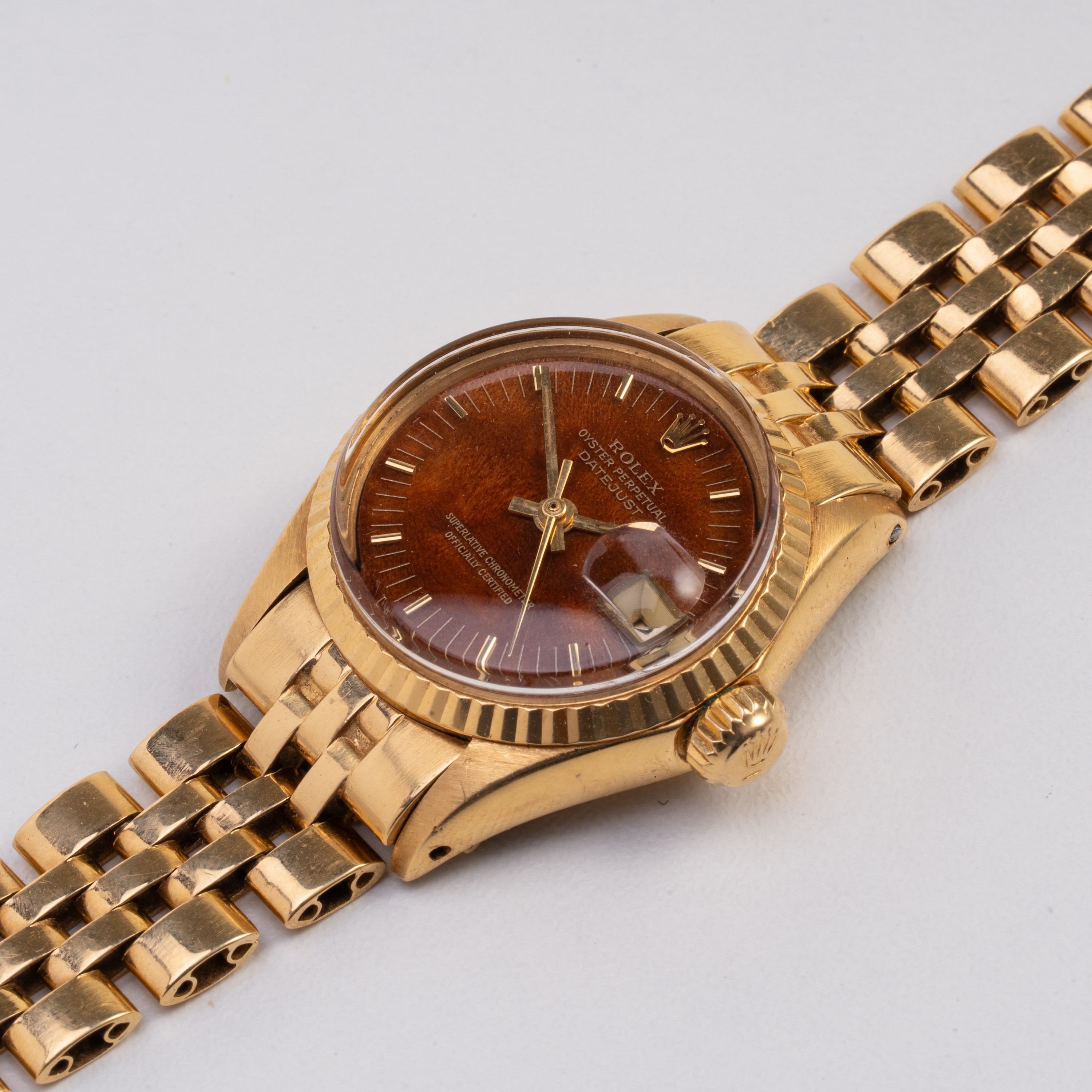 ROLEX - DATEJUST OROLOGIO SOLO TEMPO A CARICA AUTOMATICA IN ORO GIALLO 18KT CON QUADRANTE IN RADI...