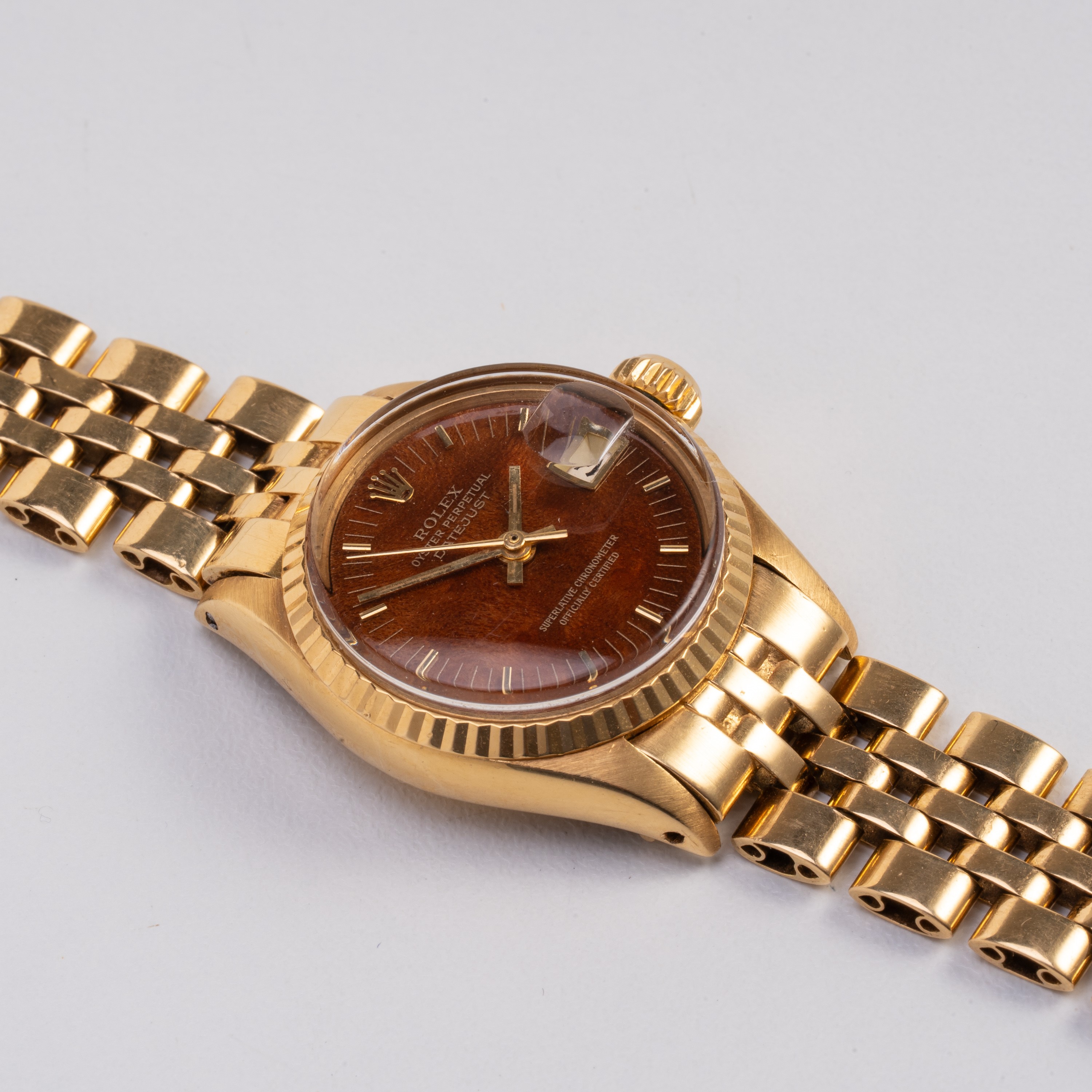 ROLEX - DATEJUST OROLOGIO SOLO TEMPO A CARICA AUTOMATICA IN ORO GIALLO 18KT CON QUADRANTE IN RADI...