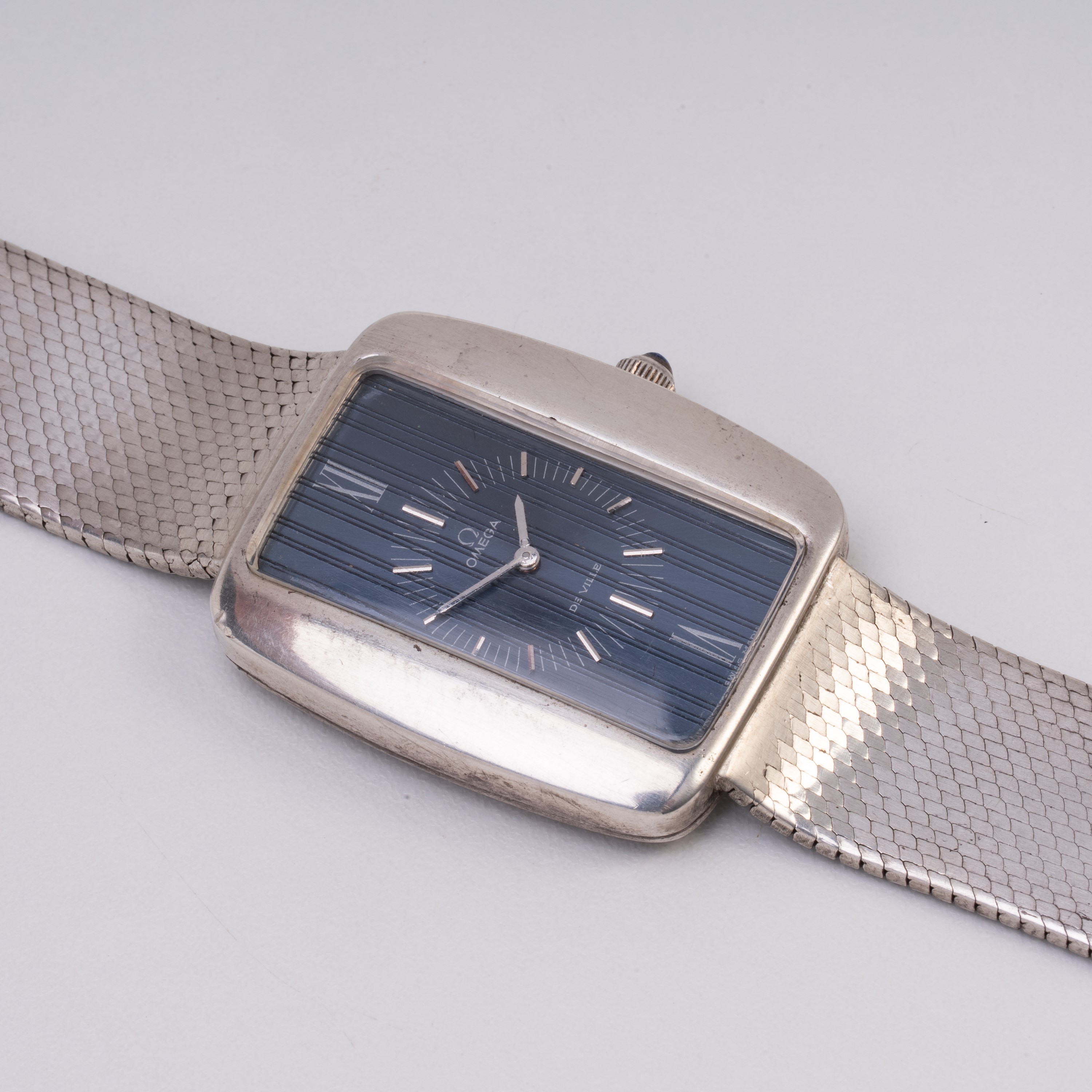 OMEGA - DE VILLE OROLOGIO SOLO TEMPO A CARICA MANUALE IN ARGENTO CON BRACCIALE IN ARGENTO E QUADR...