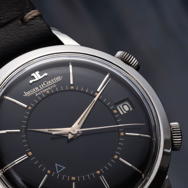 JAEGER LECOULTRE - MEMOVOX SVEGLIARINO A CARICA AUTOMATICA IN ACCIAIO CON QUADRANTE NERO GILT