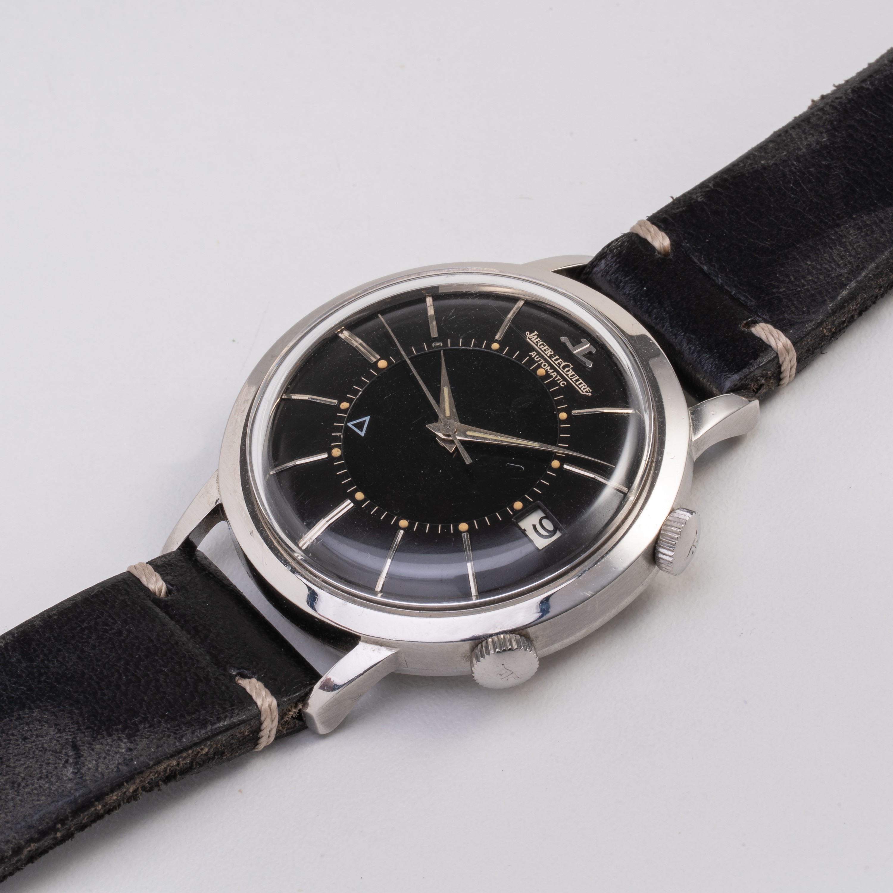 JAEGER LECOULTRE - MEMOVOX SVEGLIARINO A CARICA AUTOMATICA IN ACCIAIO CON QUADRANTE NERO GILT