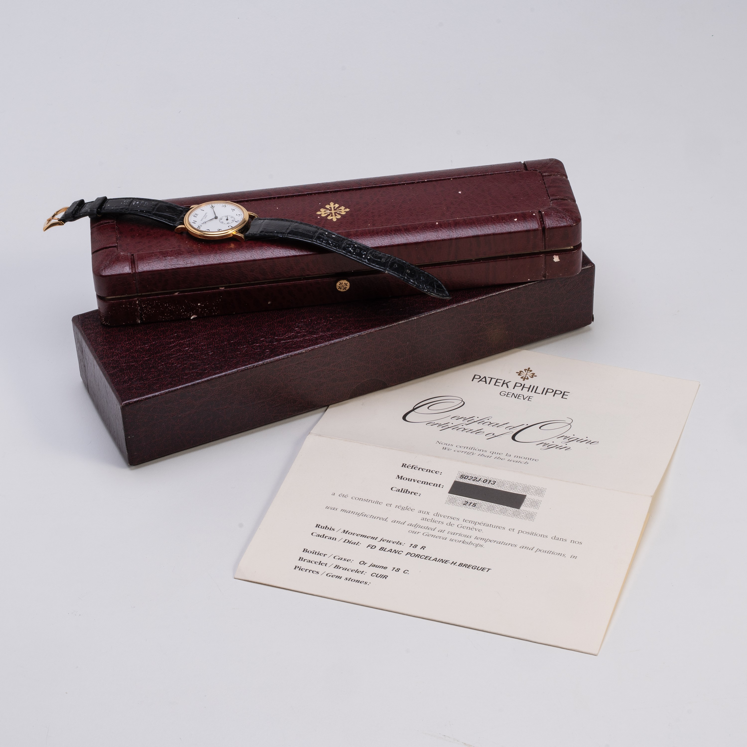 PATEK PHILIPPE - CALATRAVA OROLOGIO SOLO TEMPO A CARICA AUTOMATICA IN ORO GIALLO 18KT CON CASSA A...