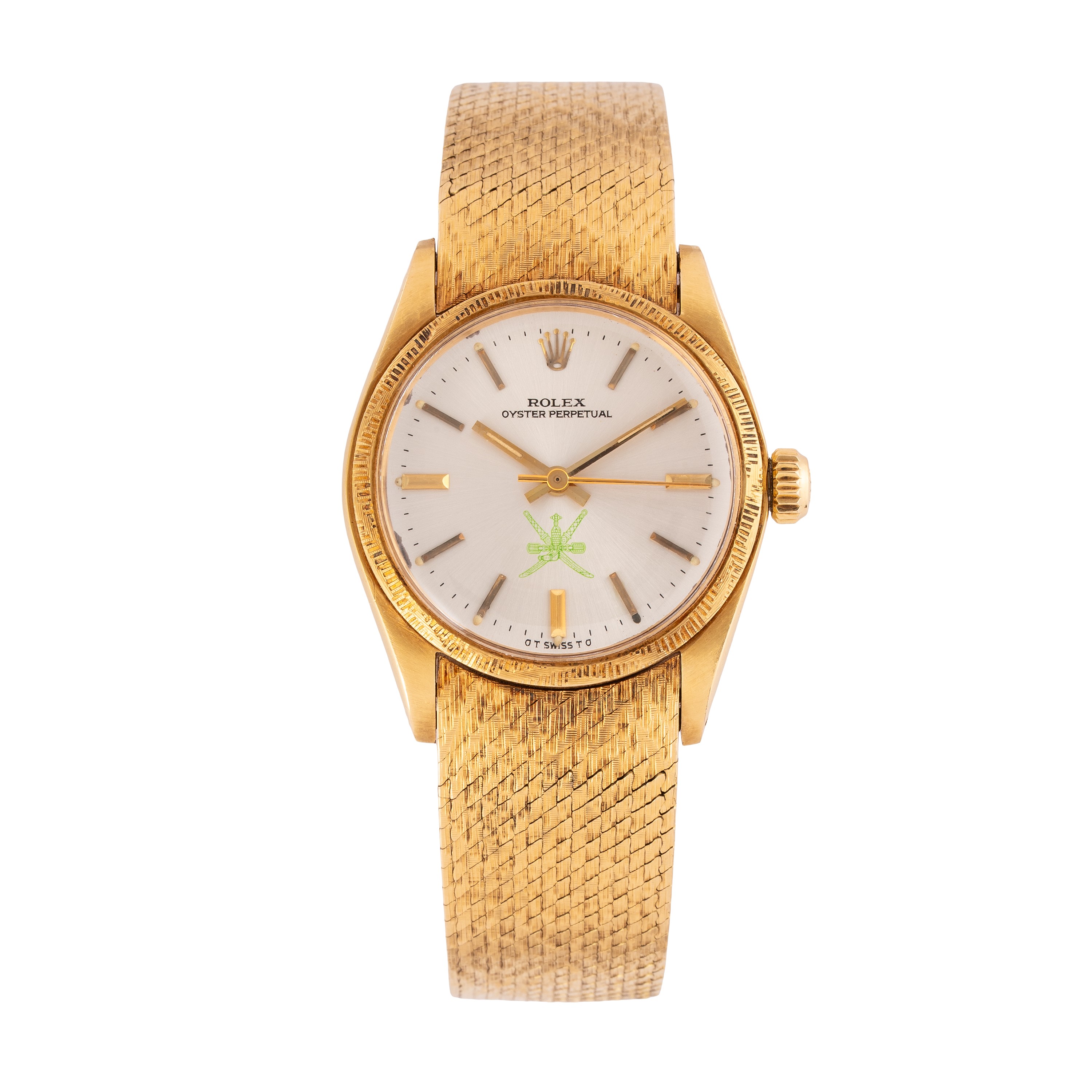 ROLEX - OYSTER PERPETUAL OROLOGIO SOLO TEMPO A CARICA AUTOMATICA IN ORO GIALLO 18KT CON BRACCIALE...