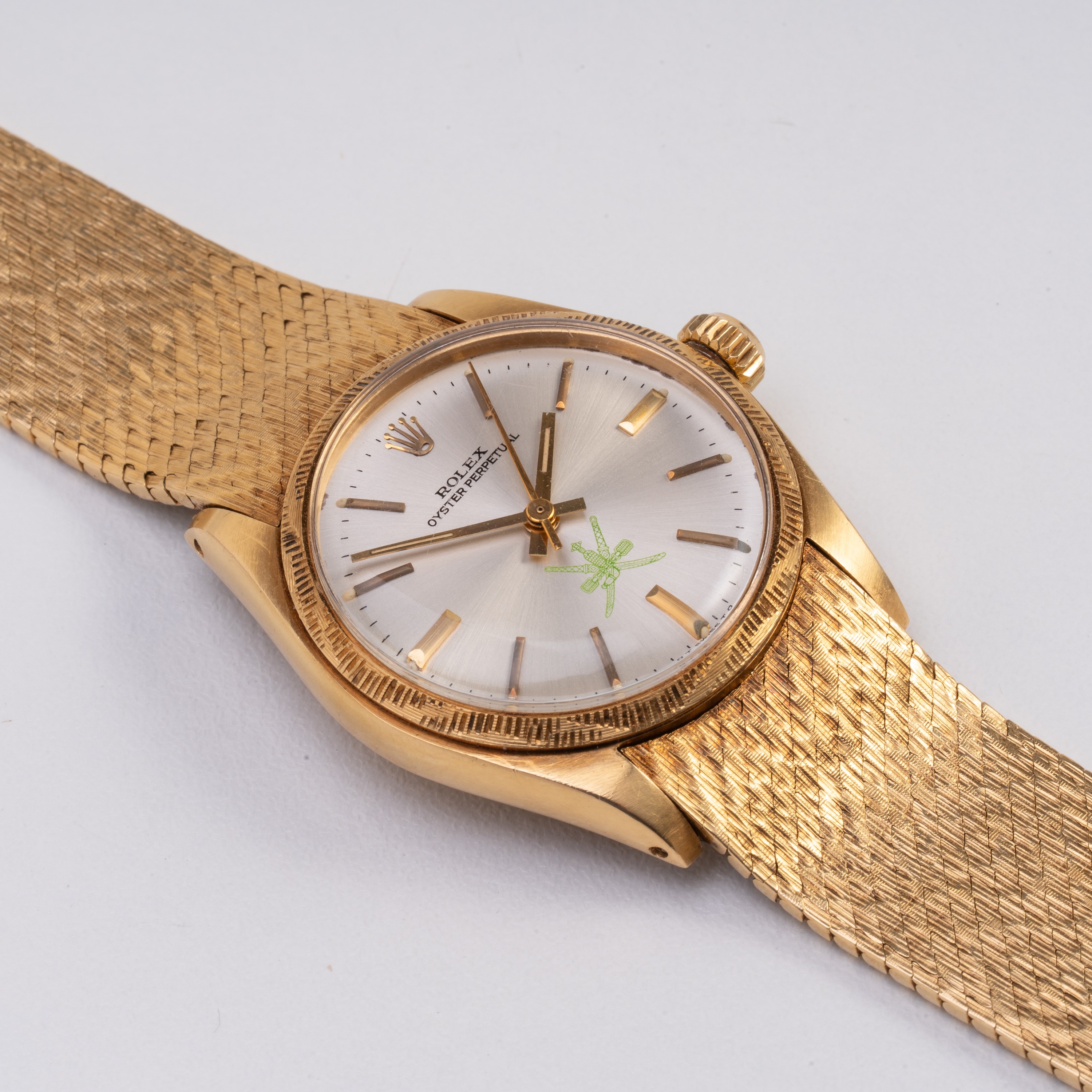 ROLEX - OYSTER PERPETUAL OROLOGIO SOLO TEMPO A CARICA AUTOMATICA IN ORO GIALLO 18KT CON BRACCIALE...
