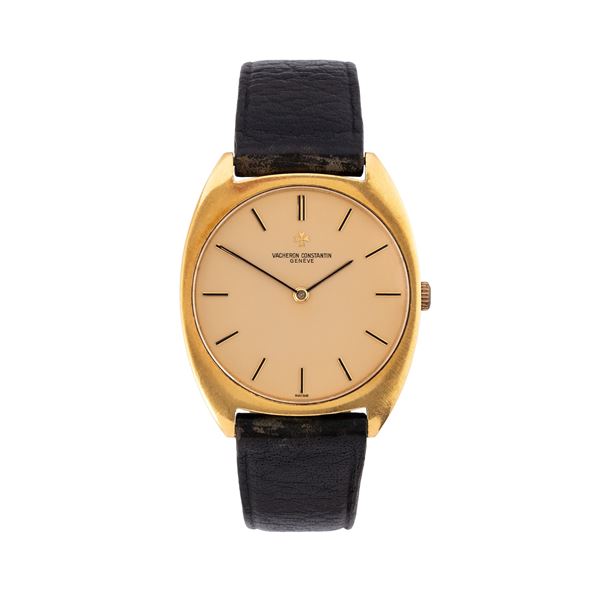 VACHERON CONSTANTIN - VACHERON CONSTANTIN 18KT YELLOW GOLD MANUAL WINDING TIME ONLY WATCH WITH CHAMPAGNE DIAL