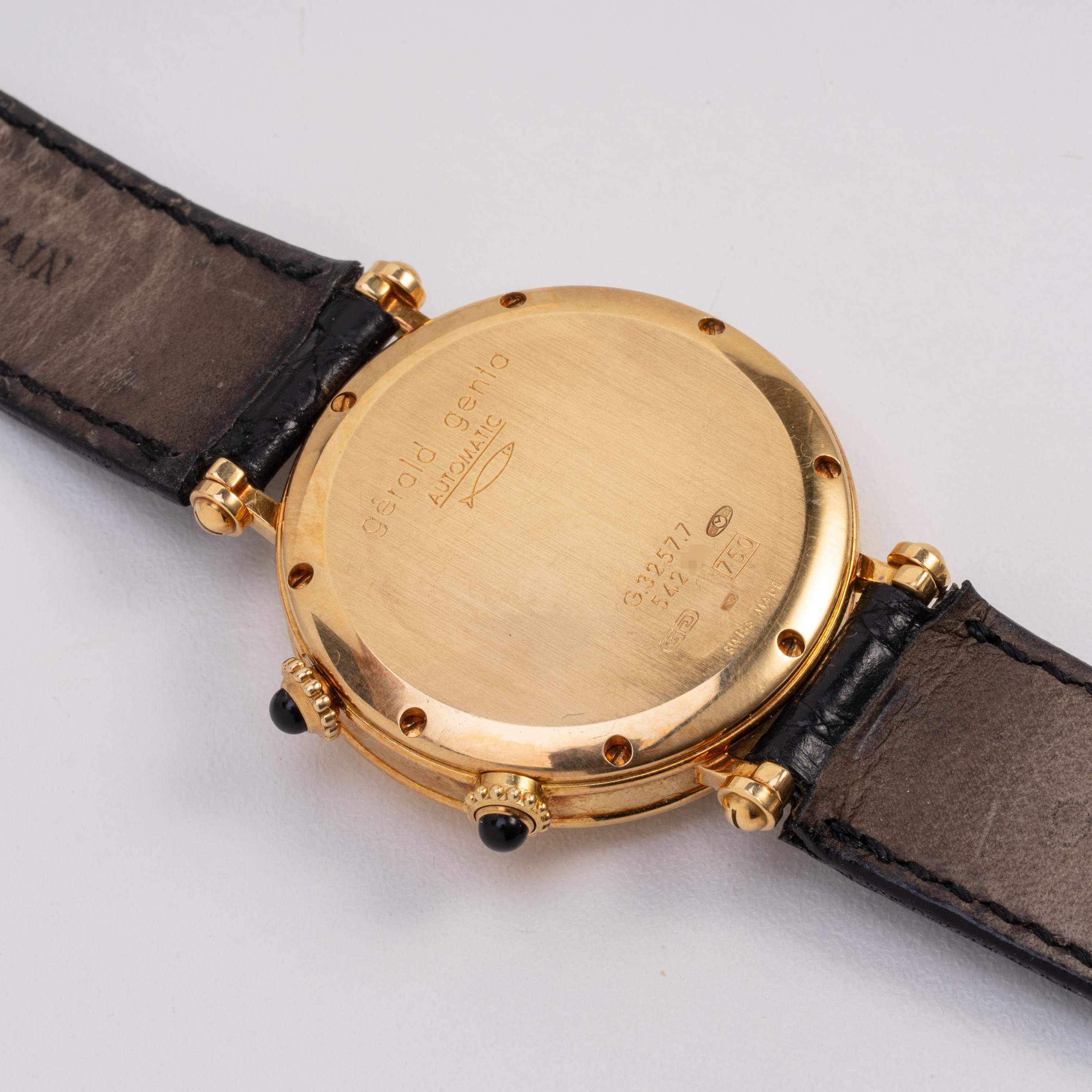 GERALD GENTA - DUAL TIME OROLOGIO SOLO TEMPO A CARICA AUTOMATICA IN ORO GIALLO 18KT CON QUADRANTE...