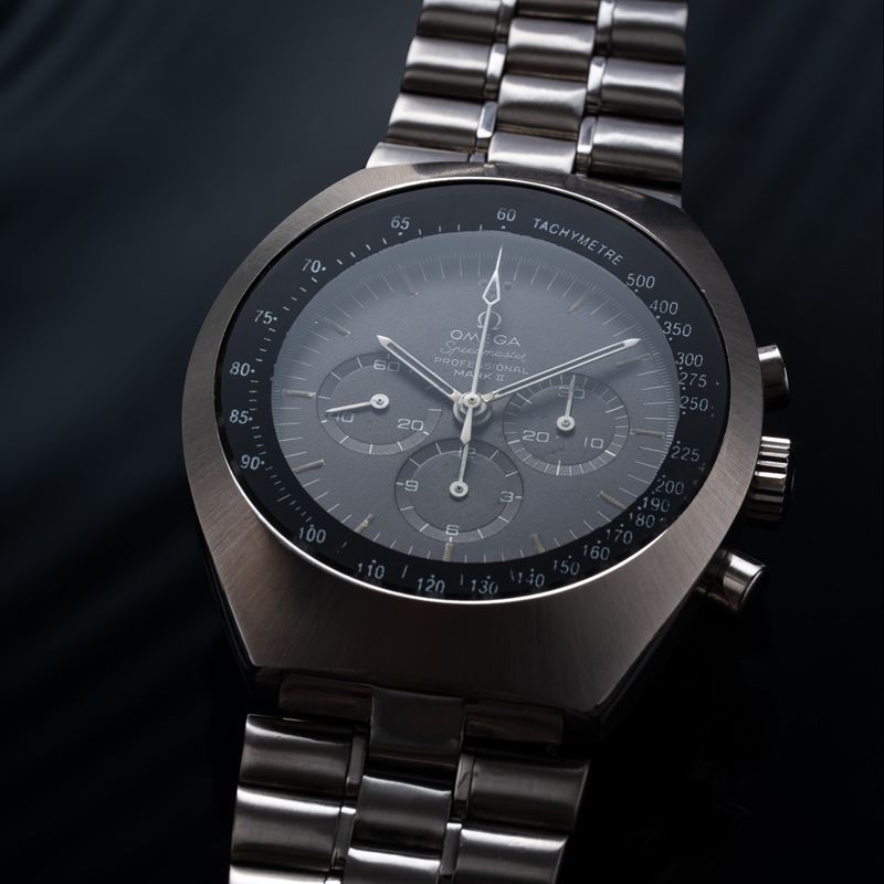 OMEGA - MARK II CRONOGRAFO IN ACCIAIO A CARICA MANUALE CON QUADRANTE TROPICALE