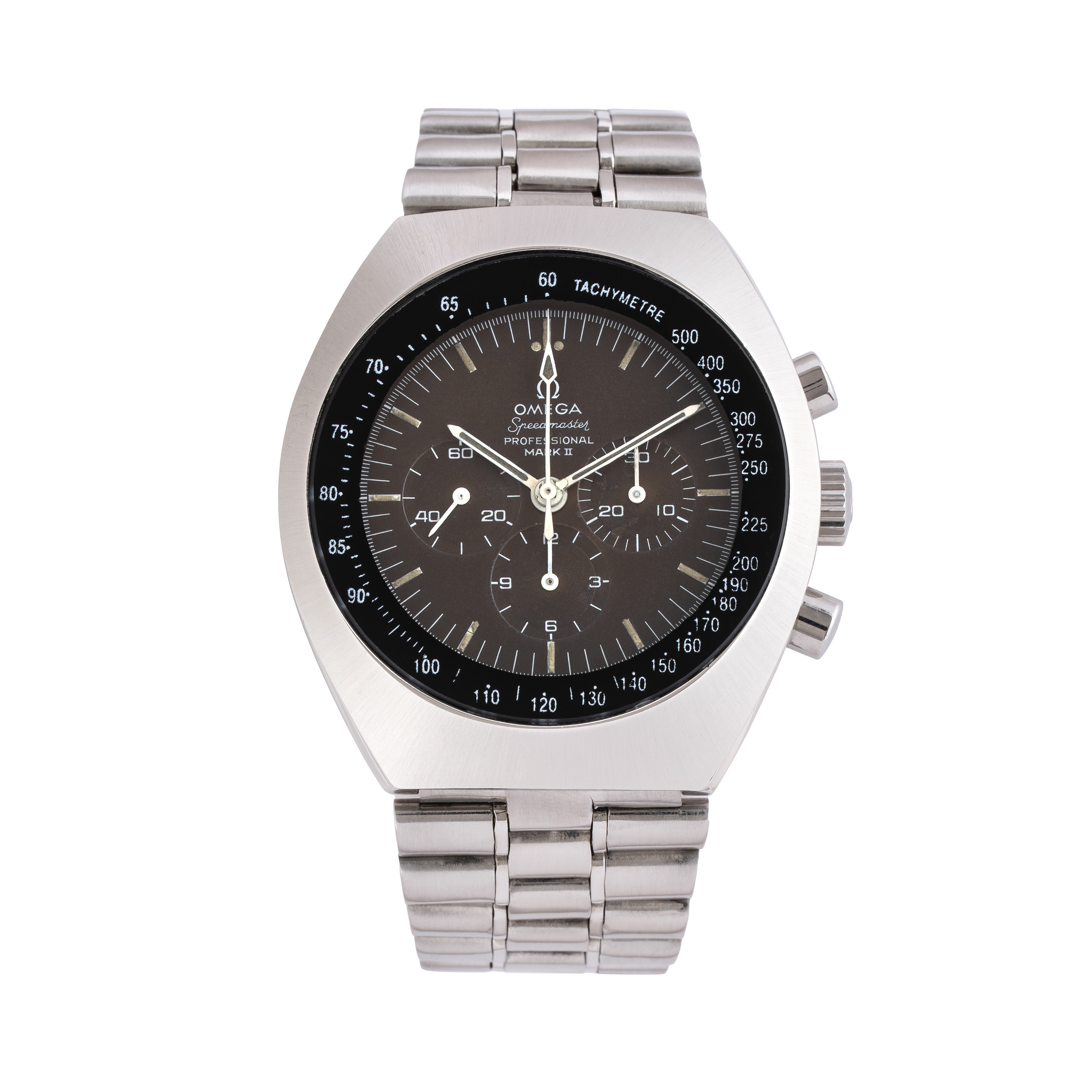 OMEGA - MARK II CRONOGRAFO IN ACCIAIO A CARICA MANUALE CON QUADRANTE TROPICALE