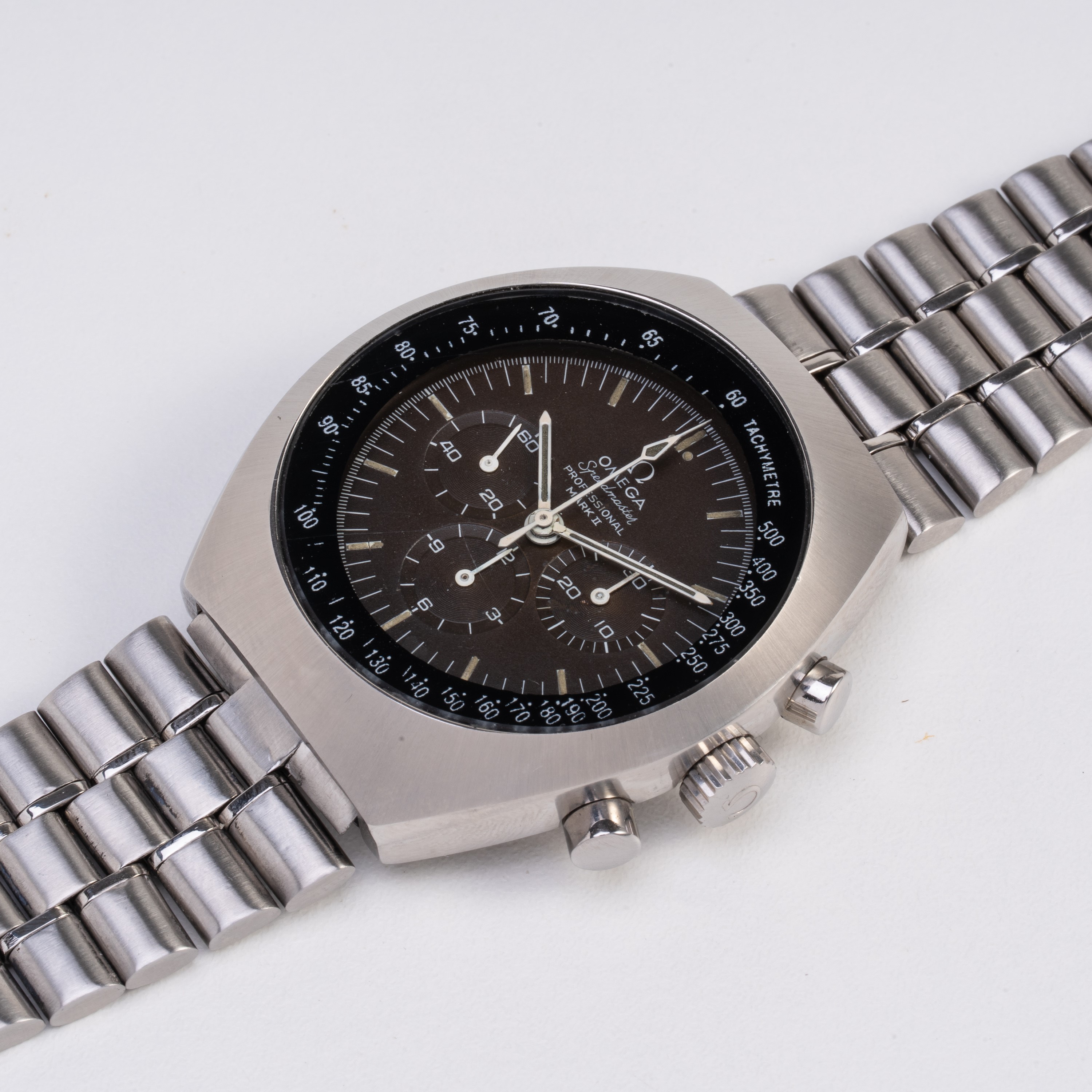 OMEGA - MARK II CRONOGRAFO IN ACCIAIO A CARICA MANUALE CON QUADRANTE TROPICALE