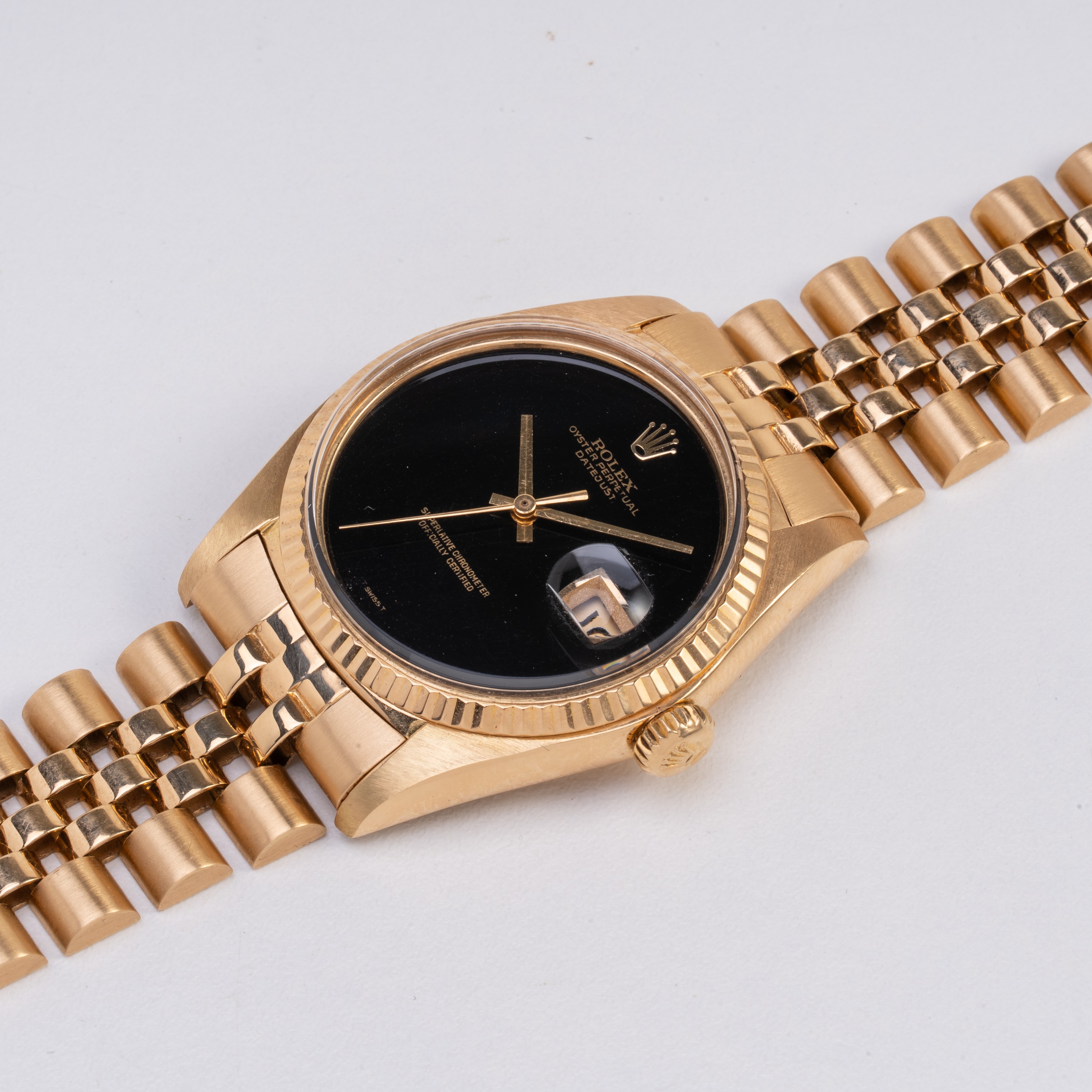 ROLEX - DATEJUST OROLOGIO SOLO TEMPO A CARICA AUTOMATICA IN ORO GIALLO 18KT CON BRACCIALE JUBILEE...