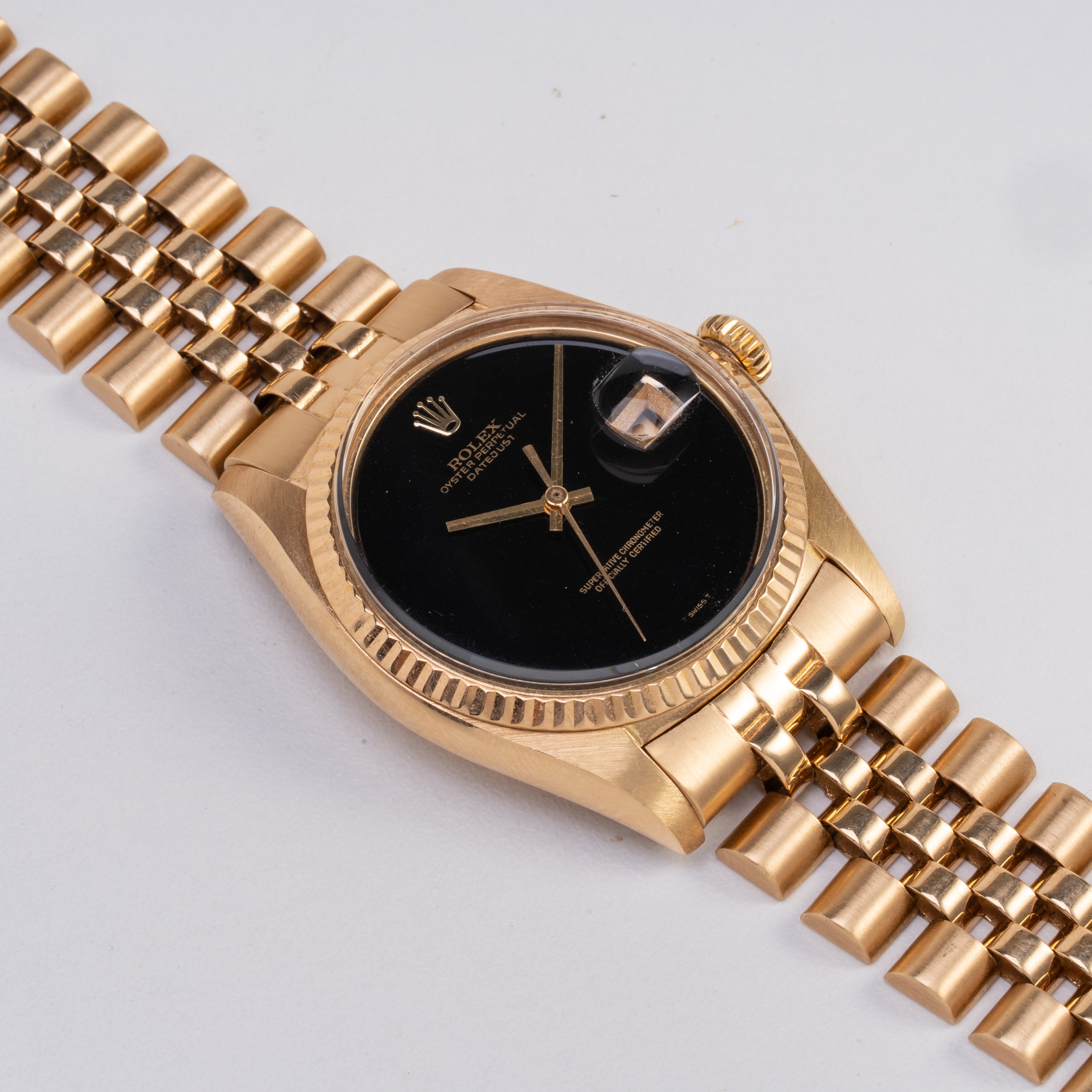 ROLEX - DATEJUST OROLOGIO SOLO TEMPO A CARICA AUTOMATICA IN ORO GIALLO 18KT CON BRACCIALE JUBILEE...