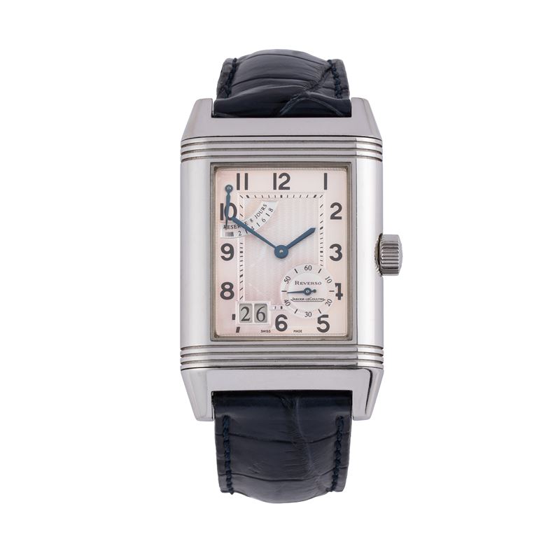 JAEGER LECOULTRE - REVERSO POWER RESERVE OROLOGIO SOLO TEMPO CON RISERVA DI CARICA A CARICA MANUA...